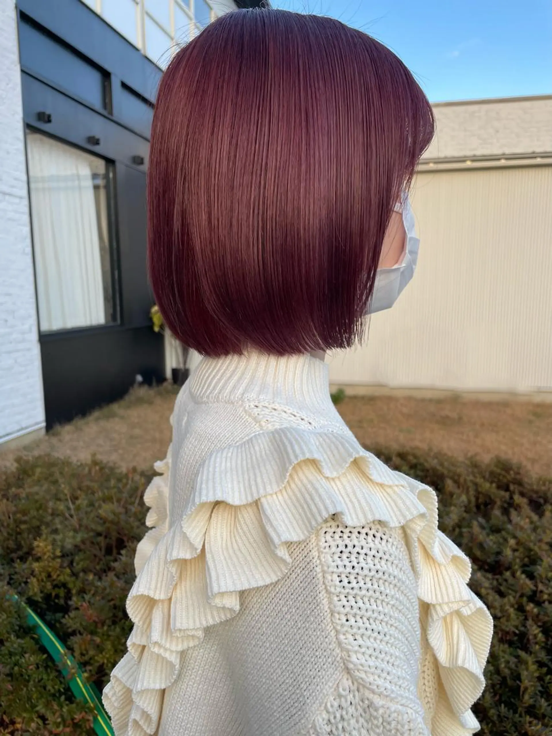 ショート カラー ピンクカラー レッドカラー ヘアカラー 🌈トップデザイナー 金沢駅近nanamiのヘアスタイル