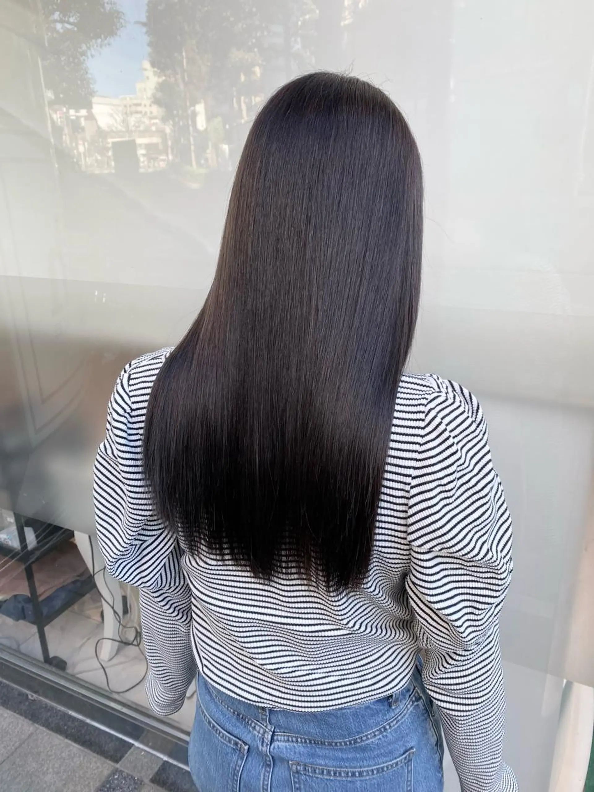 ロング カット 縮毛矯正 🤍モテ髪🤍 🪽店長anju🪽のヘアスタイル