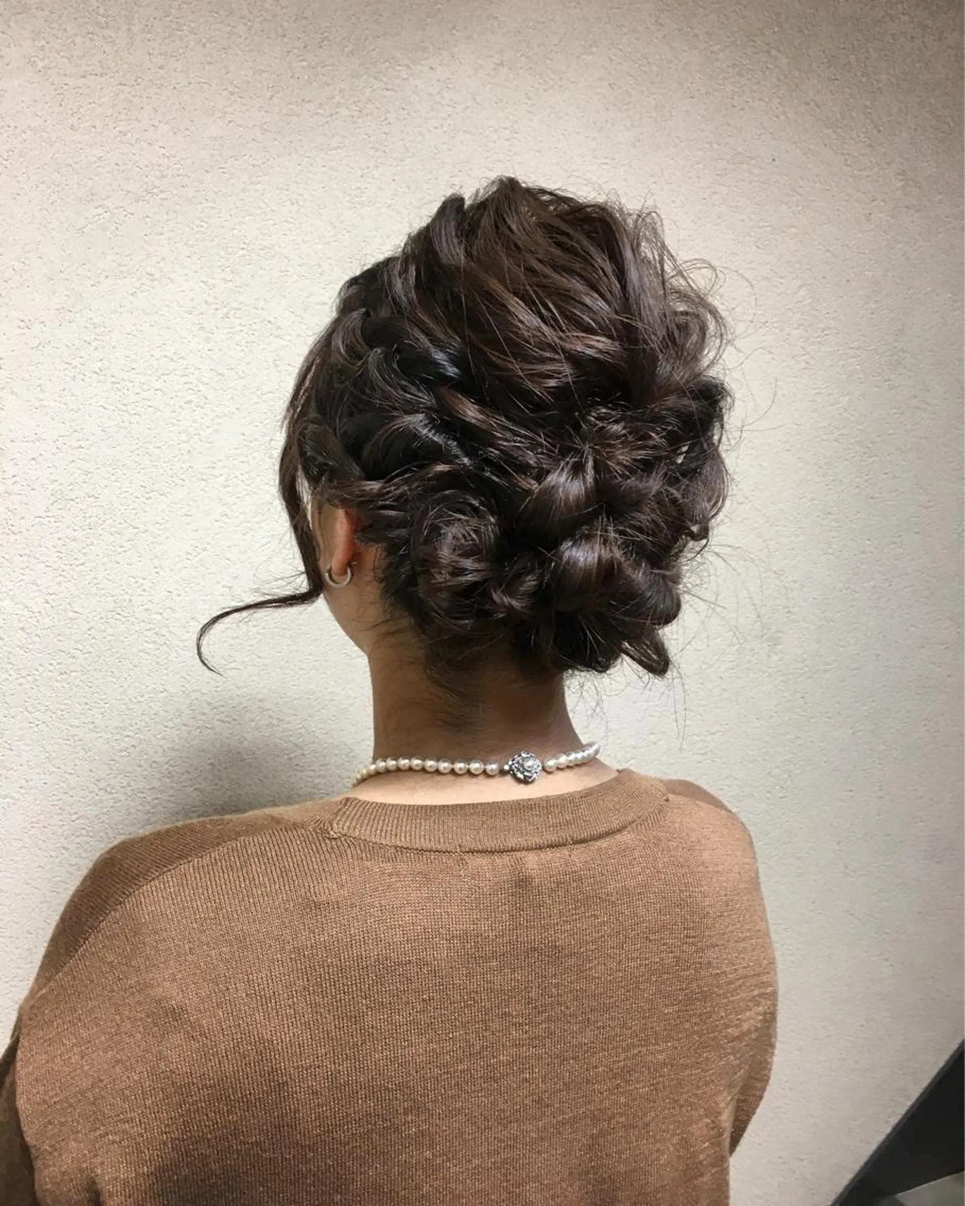 セミロング ヘアアレンジ 清水 まなのマツエク・マツパデザイン