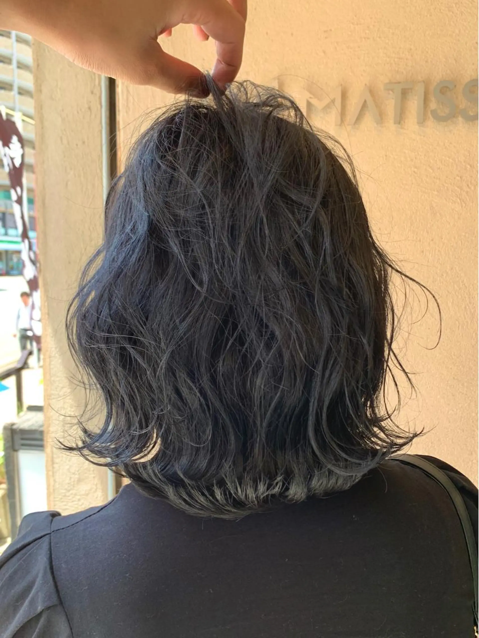 ミディアム カラー 透明感カラー グレージュ メンズカット/レイヤ ーカット大名Lay.のヘアスタイル