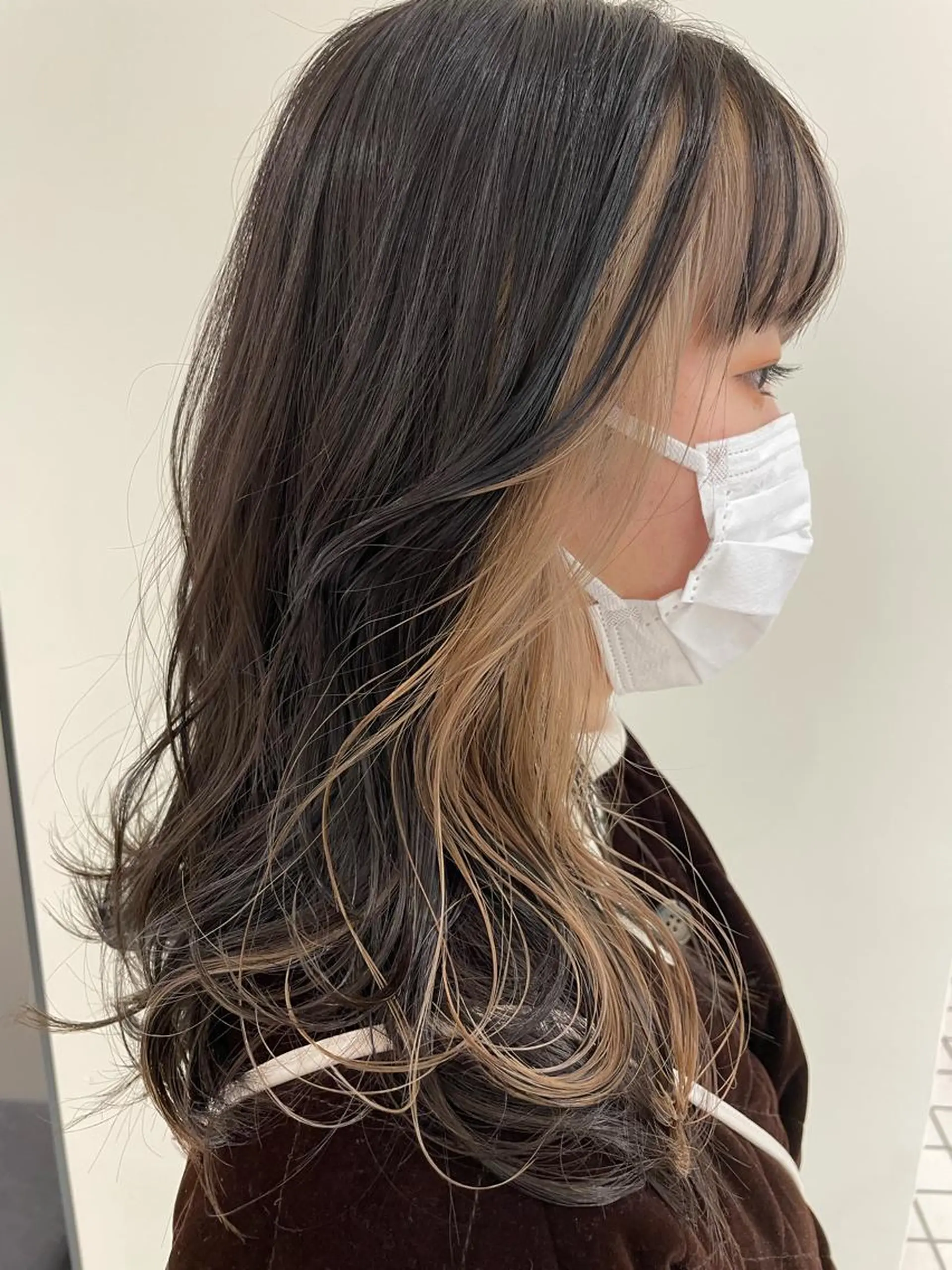 セミロング カラー ヘアカラー Ma ruのヘアスタイル