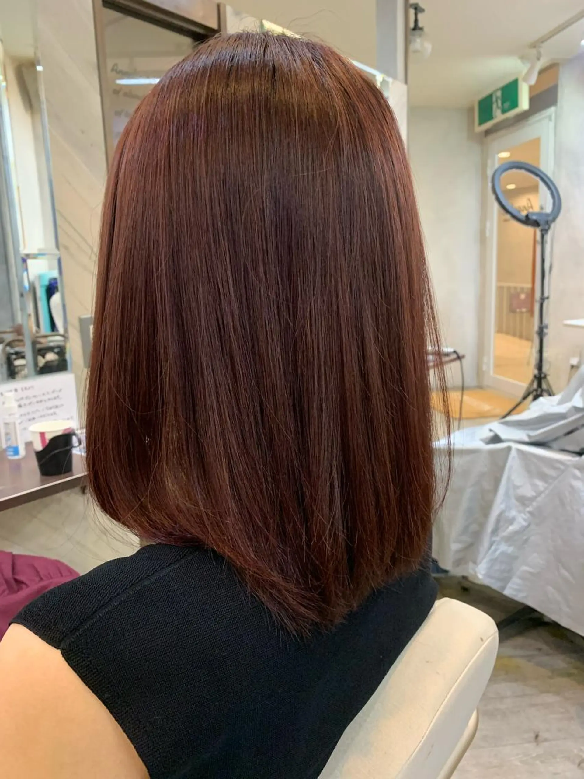 ミディアム number天王寺 スタイリストほたるのヘアスタイル