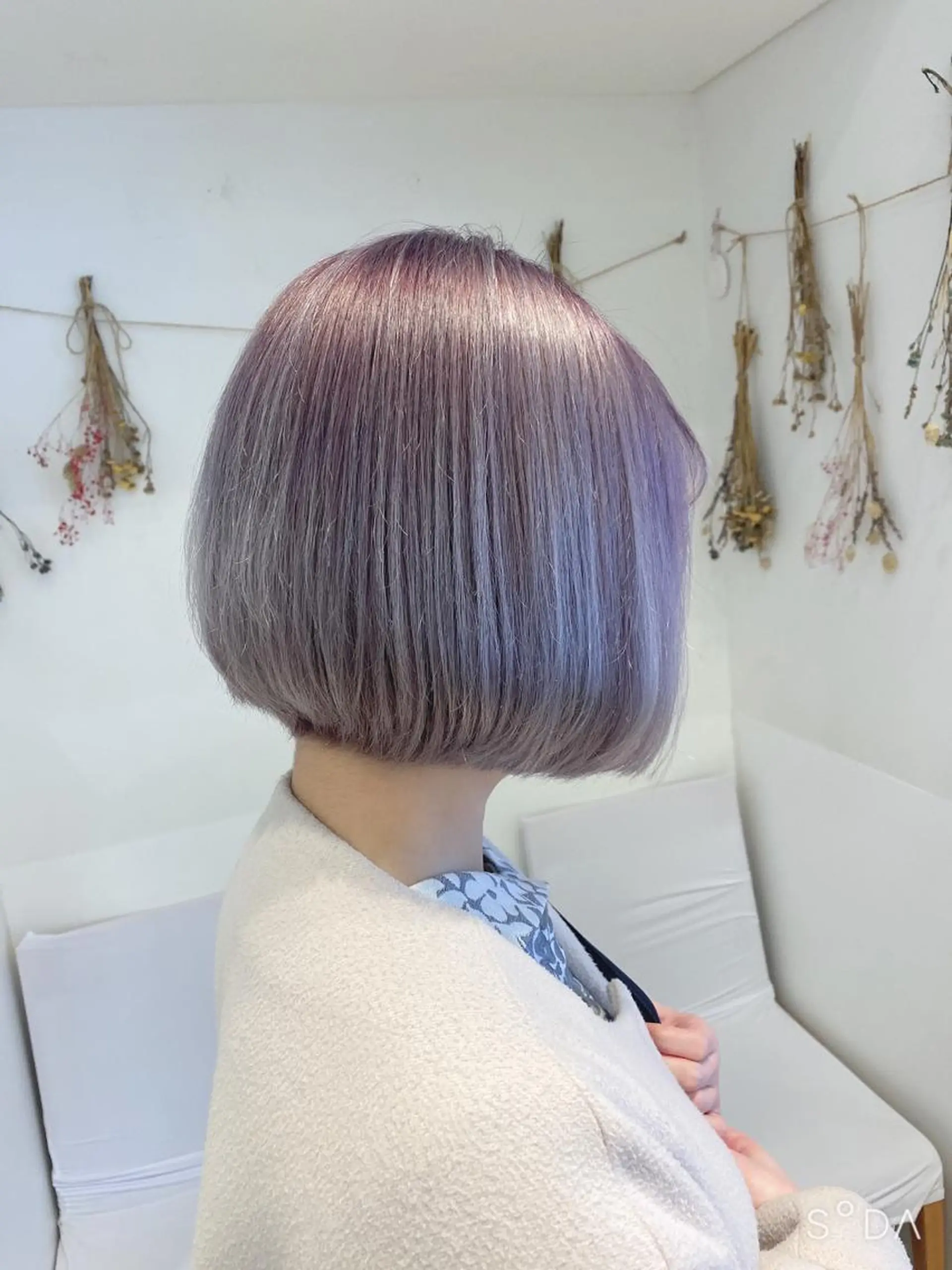 ショート カラー グラデーションカラー ラベンダーカラー はだゆうき @hadadan08のヘアスタイル