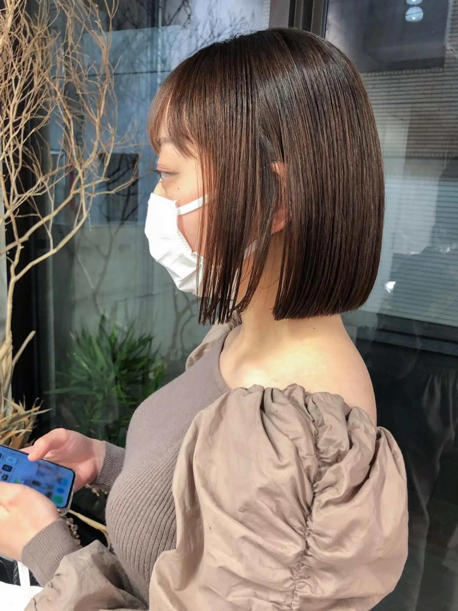 ショート カラー ヘアアレンジ 縮毛矯正 rii-🩰 トレンド韓国ヘアのヘアスタイル