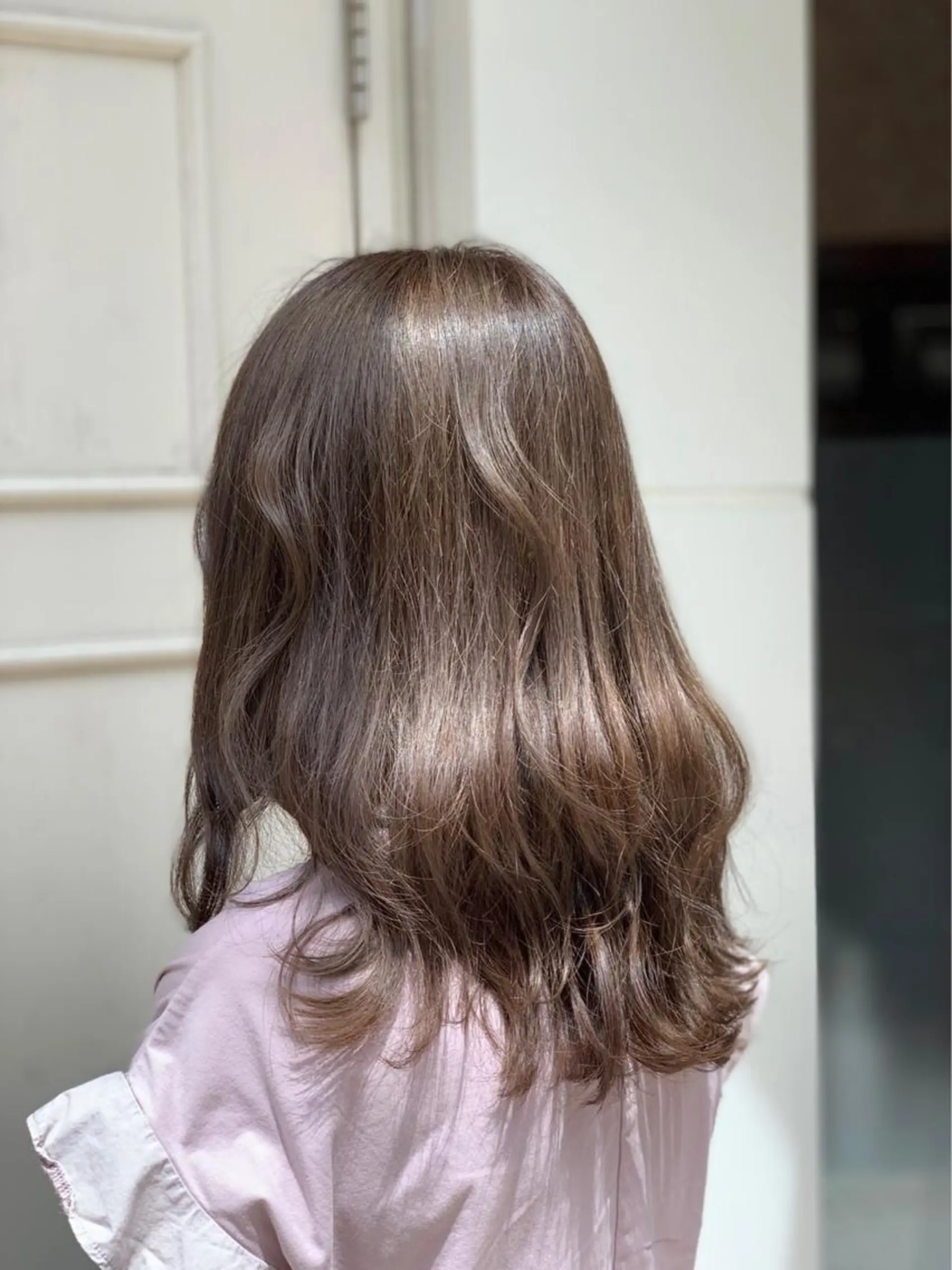 セミロング カラー ベージュカラー 💈Blanco💈 カラー&ケア🌈のヘアスタイル
