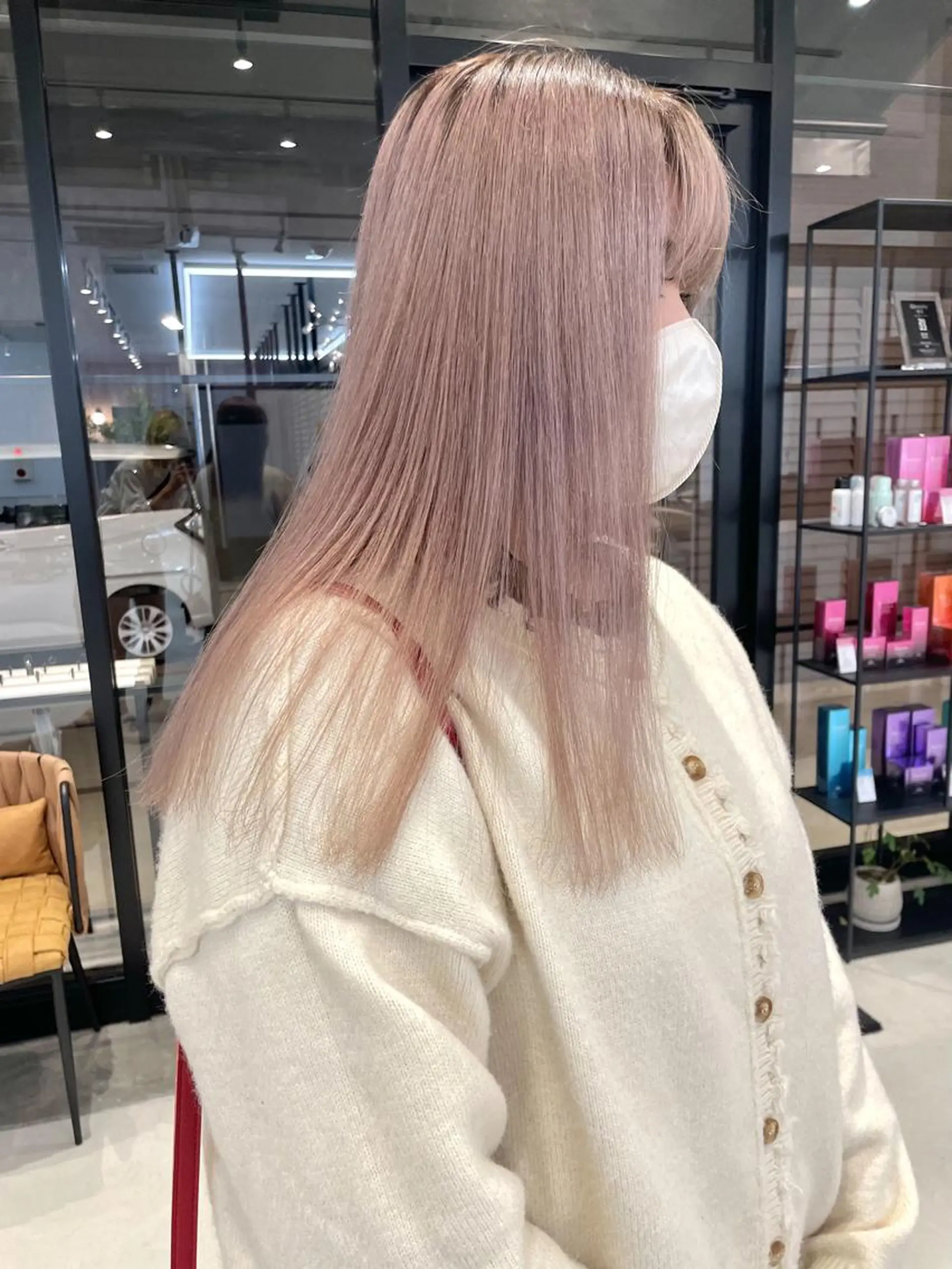 セミロング カラー GO TODAY SHAiRE SALON 梅田NU茶屋町店所属・今村彩巴 ボブ/ストレートのヘアスタイル