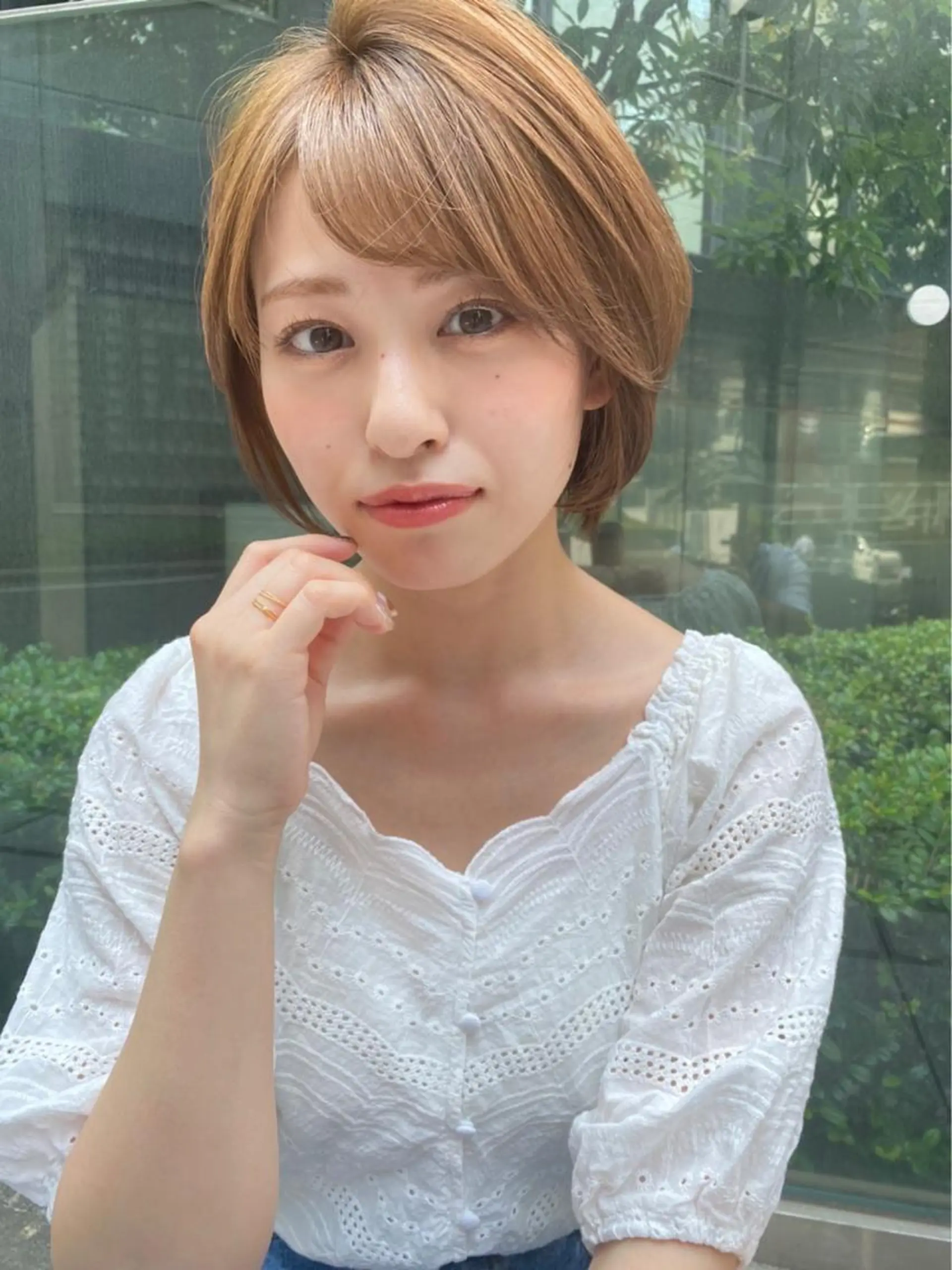 ショート LATTE所属・垢抜け顔周り／韓国 ヘア𝑺𝒂𝒌𝒊のヘアスタイル