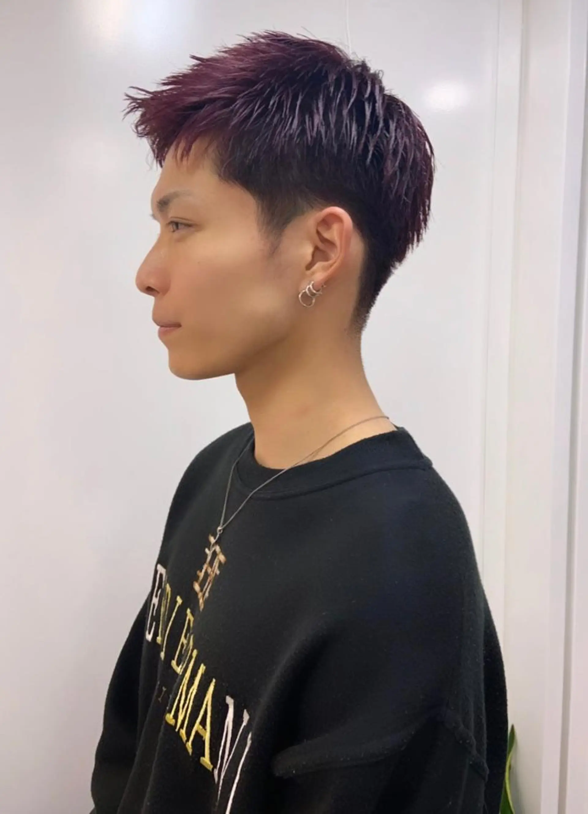 ショート カラー メンズ メンズブリーチ ブリーチ レッドカラー ♡ma ki♡のヘアスタイル