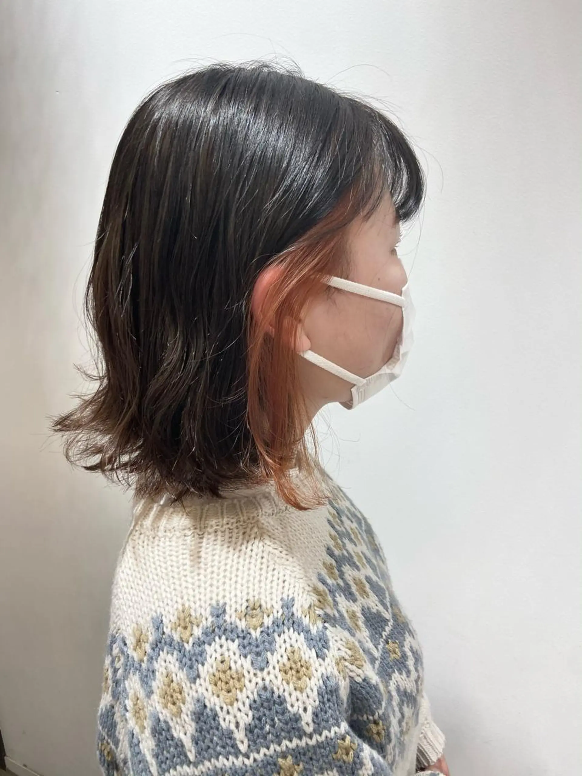 ミディアム カラー ヘアカラー 🐺ウルフ/レイヤー 似合わせ‎🤍沙羅のヘアスタイル