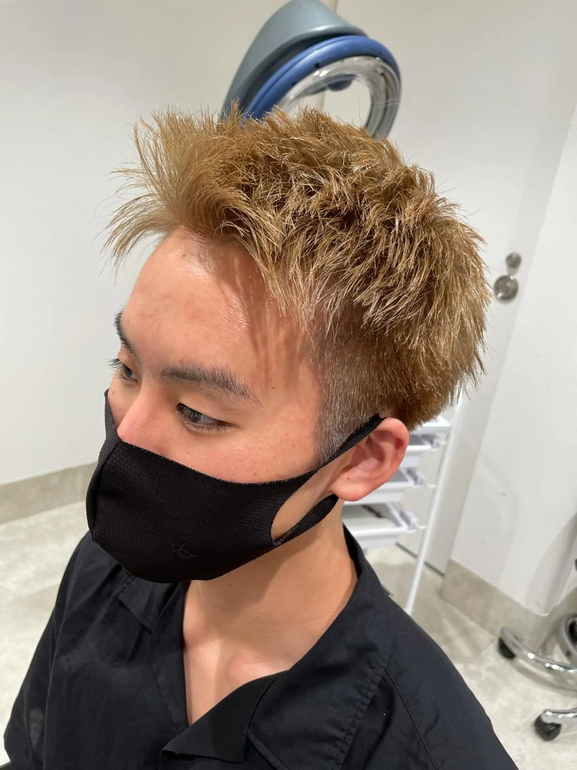 ショート カラー パーマ ヘアアレンジ メンズ パーソナルカラー合わ せたカラー🤍なつみのヘアスタイル