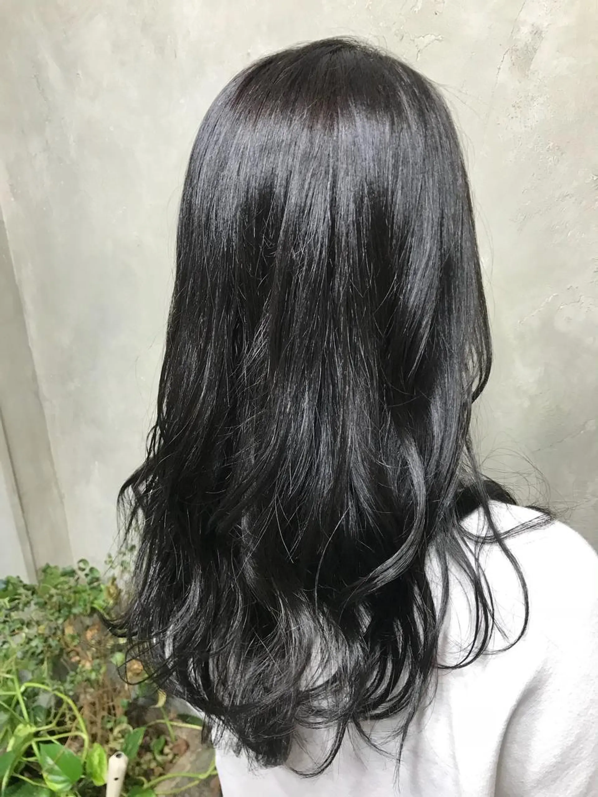 セミロング カラー パーマ 黒髪 🌈髪質改善💕 縮毛矯正✨青木まで✨のヘアスタイル