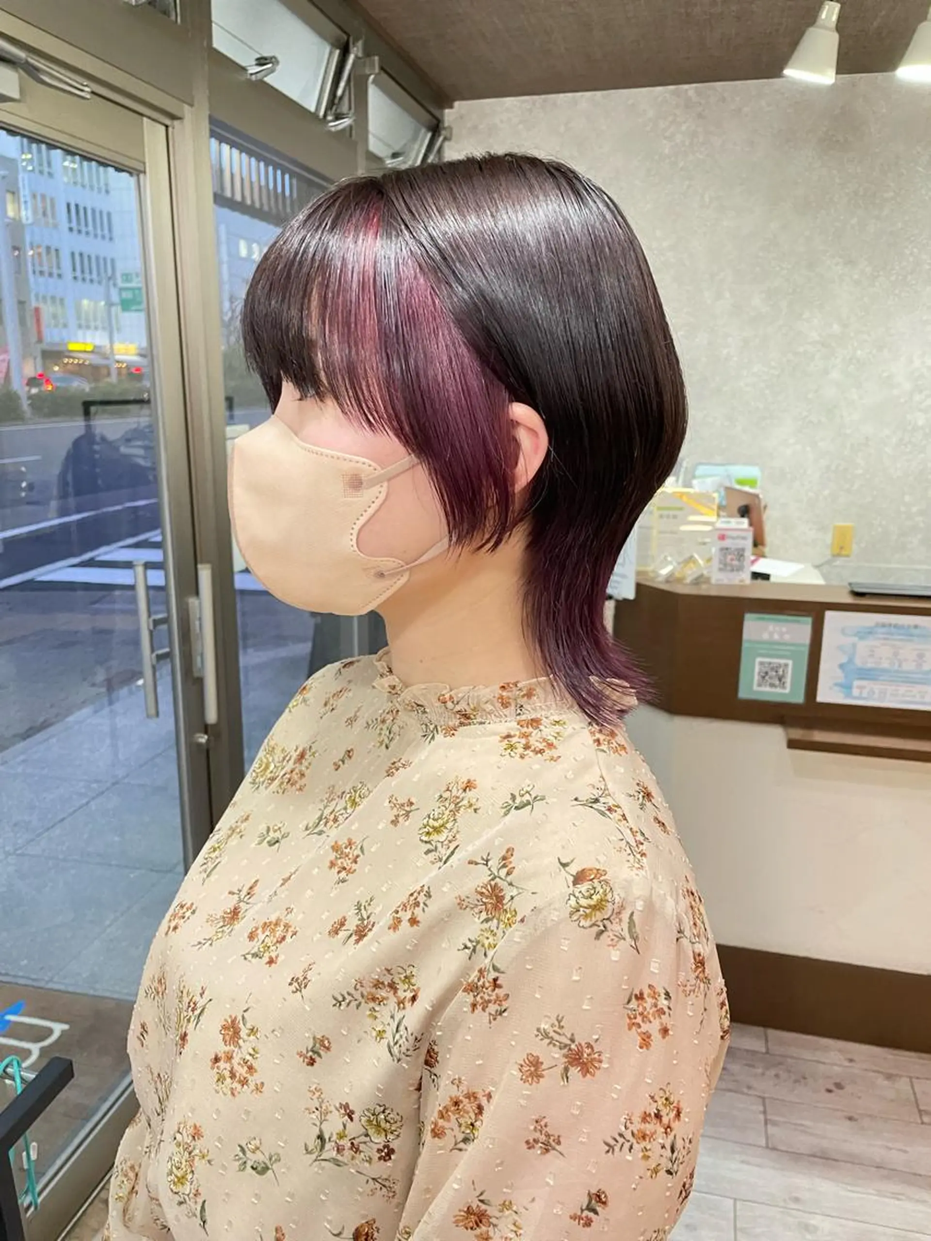 ミディアム カラー インナーカラー ラベンダーカラー ラベンダーピンク ピンクカラー ウルフカット 🫧ヒシダアキ /taboo🫧のヘアスタイル