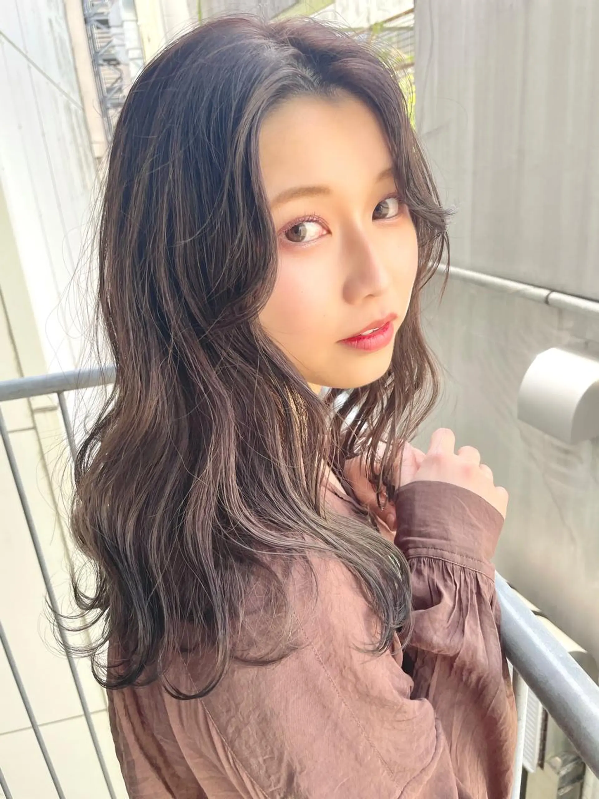 ミディアム カット ヘアカラー トリートメント 完全個室サロン💐 代表取締役💐梶谷のヘアスタイル