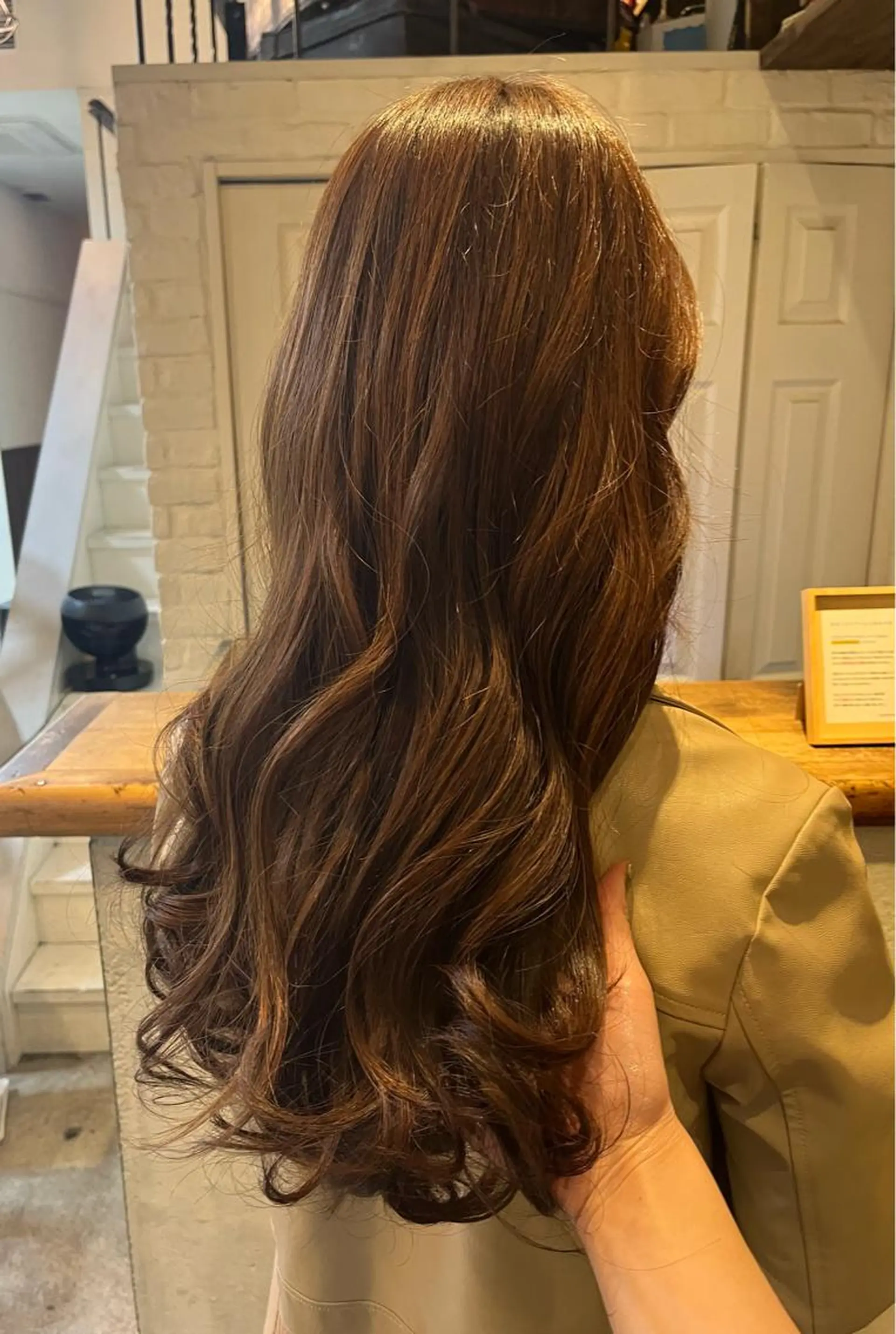 ロング カラー オリーブ/グレージュ 💐🤍理保のヘアスタイル