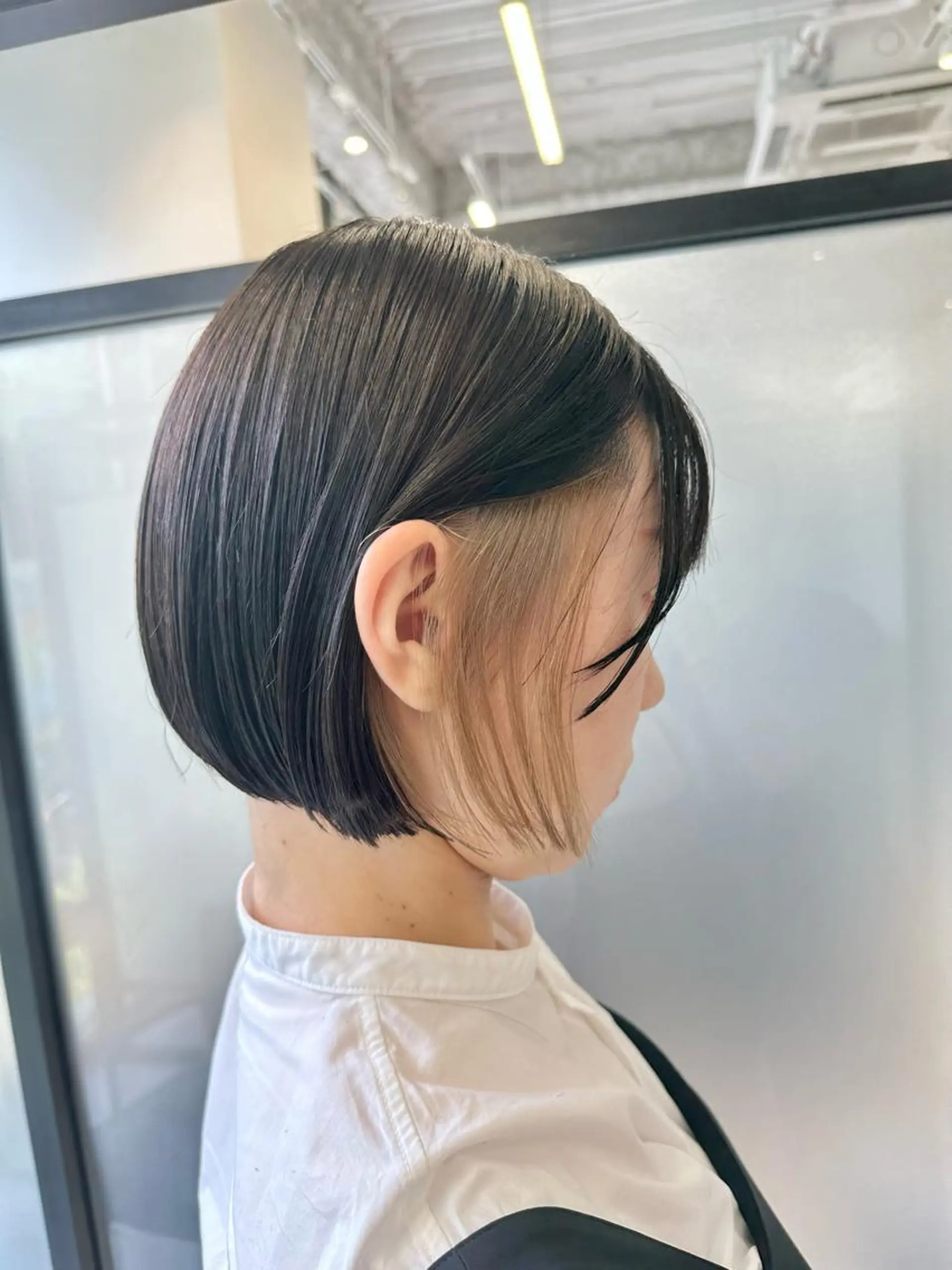 ショート SALOWIN心斎橋Suite店所属・ブリーチ毛にもできる 縮毛矯正OJIROのヘアスタイル