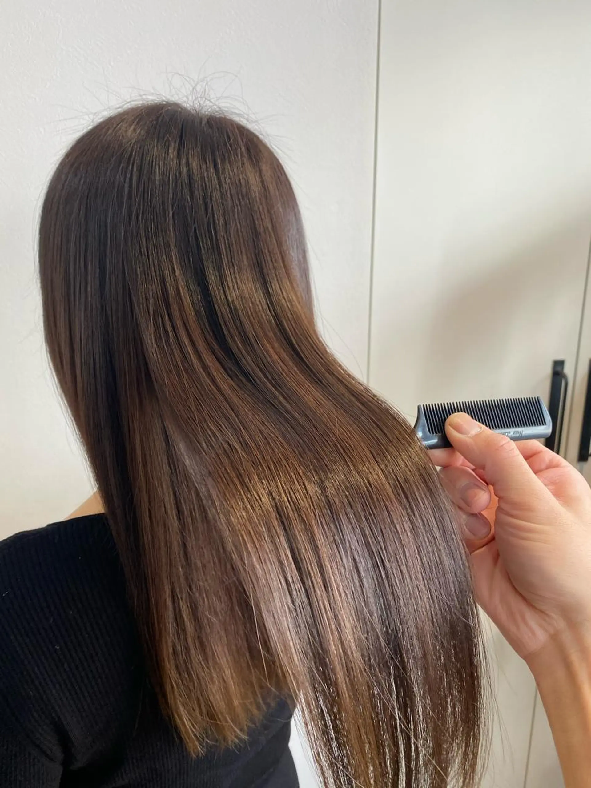 ロング カラー 髪質改善 トリートメント 酸熱トリートメント カット ヘアカラー トリートメント Kazu .Kのヘアスタイル