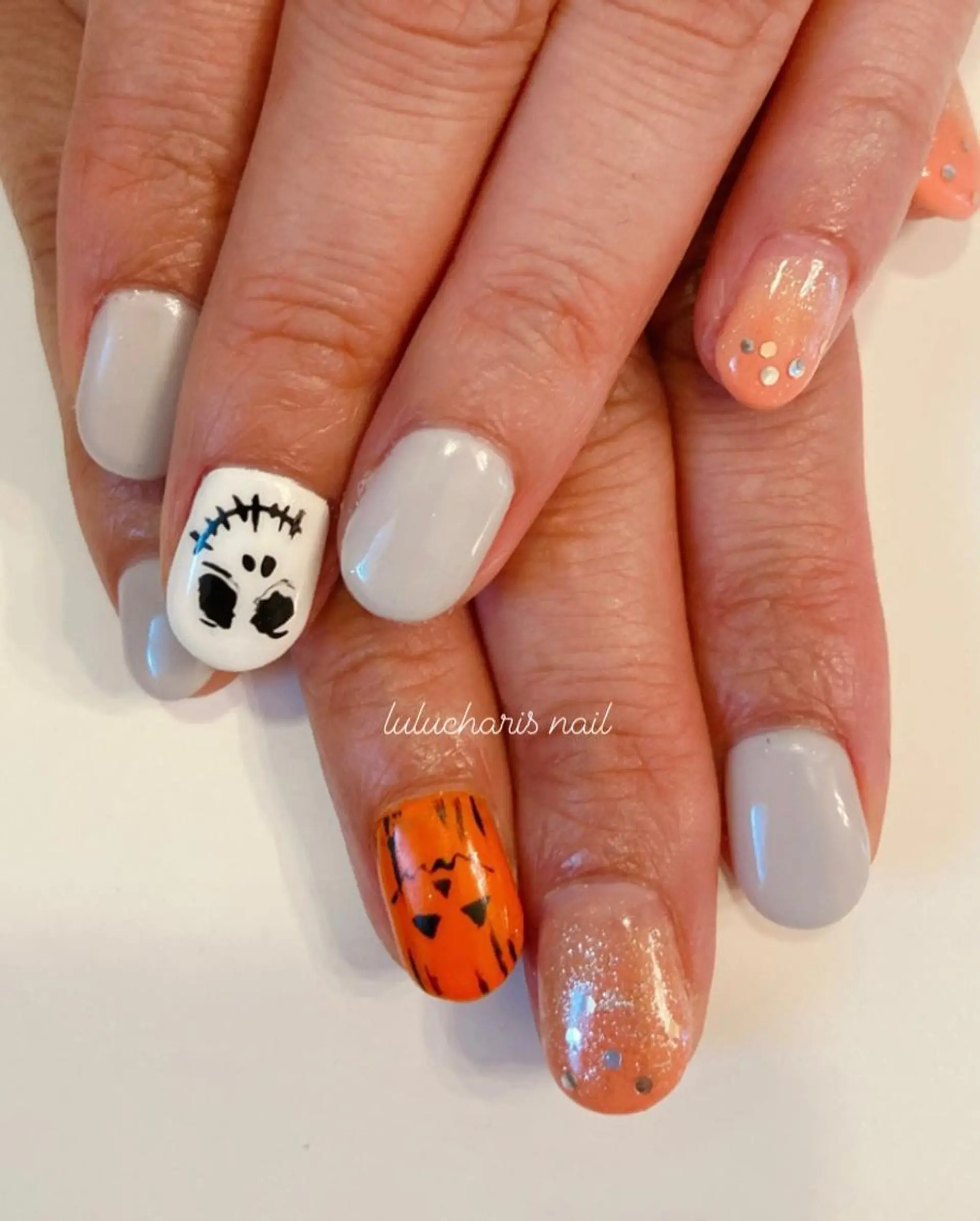 ネイル ハロウィン Lulu charisu所属・lulucharis nailのネイルデザイン