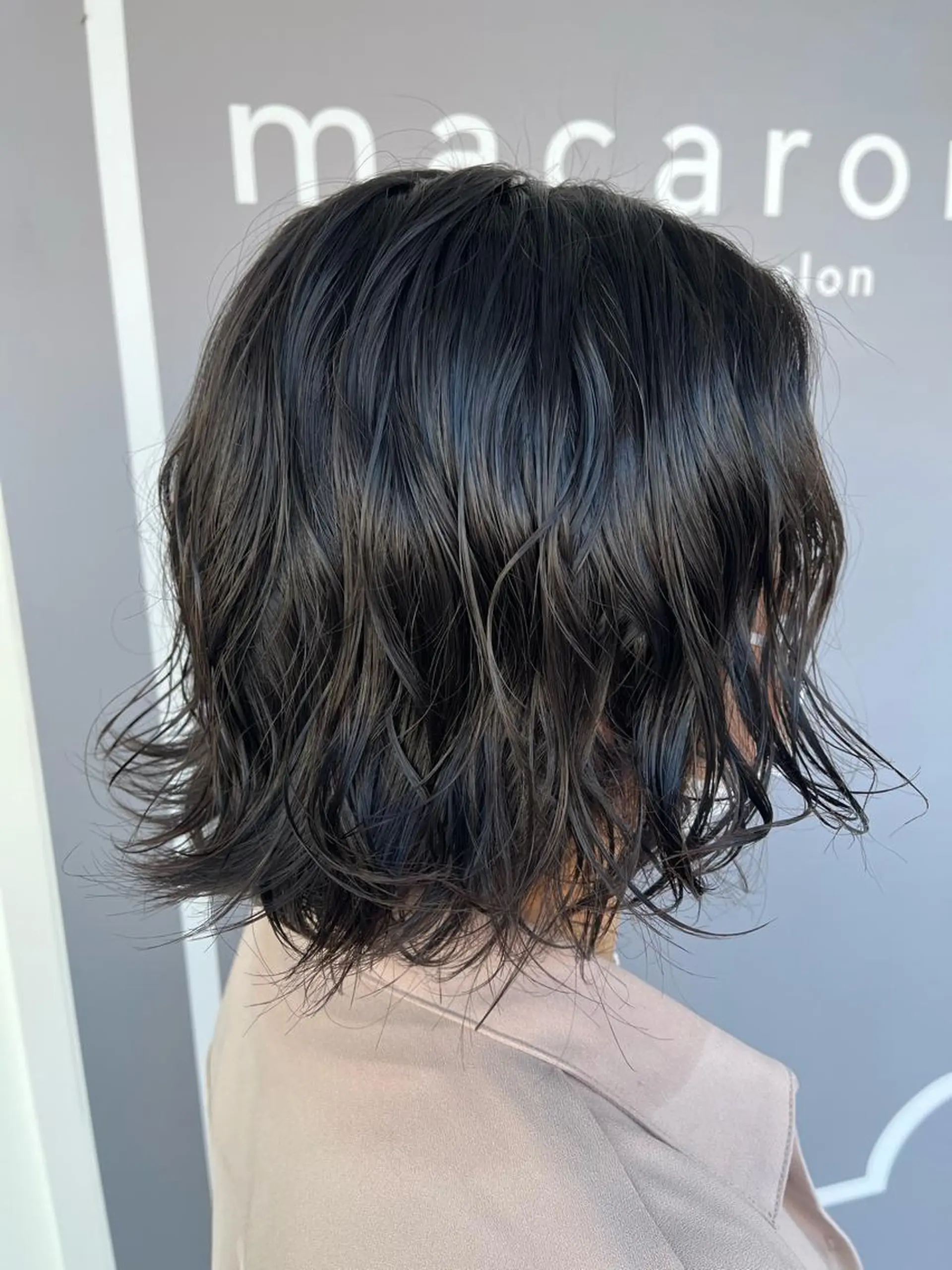 ミディアム ミディアムパーマ ボブ Pocketいわき 深谷 智花のヘアスタイル