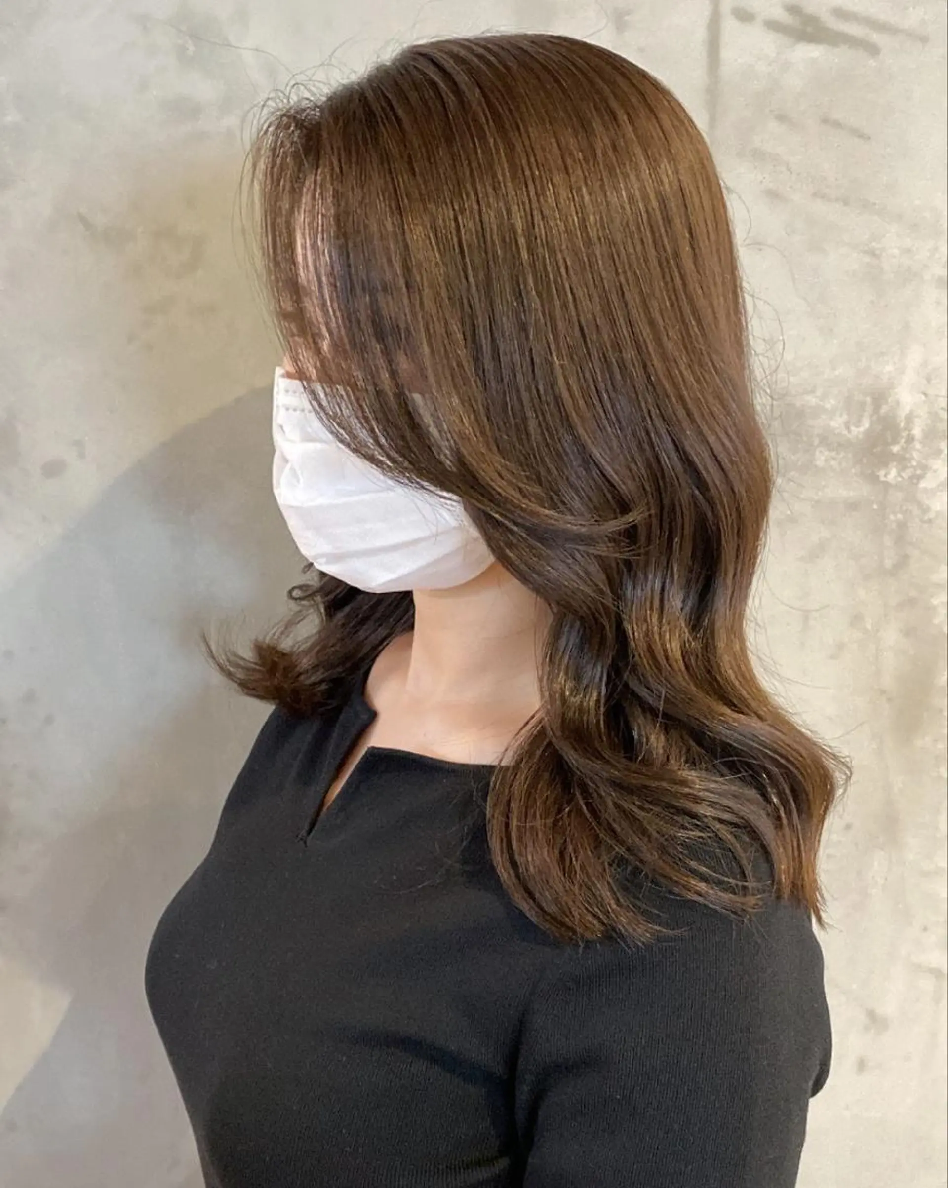 ロング カラー 透明感カラー グレージュ 顔周りカット レイヤーカット カット ヘアカラー トリートメント レイヤーカット🪽 yukaのヘアスタイル