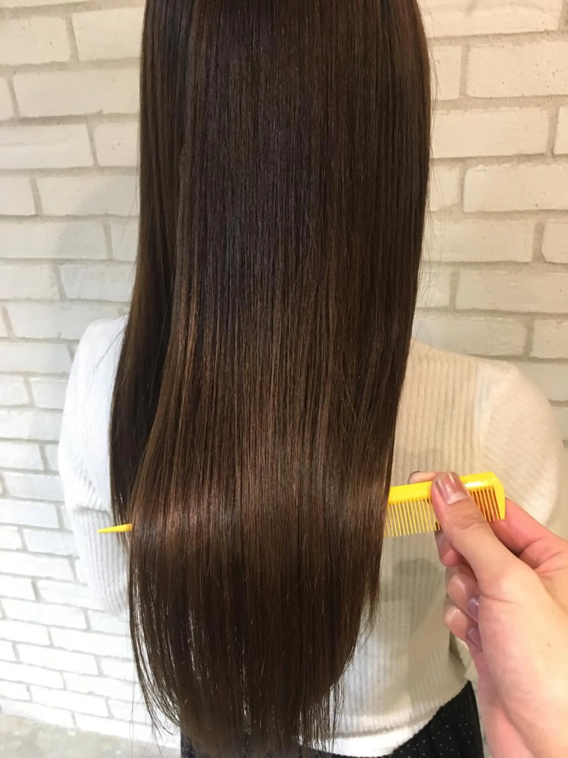 ロング くせ毛 縮毛矯正 GO TODAY シェアサロン 新宿Aura店所属・佐藤 高徳のヘアスタイル