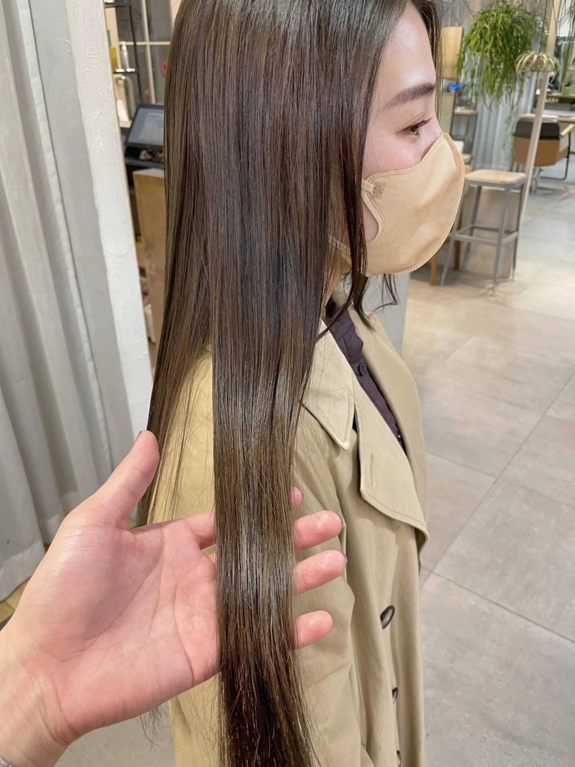 ロング カラー カット ヘアカラー トリートメント 林 隆平のヘアスタイル