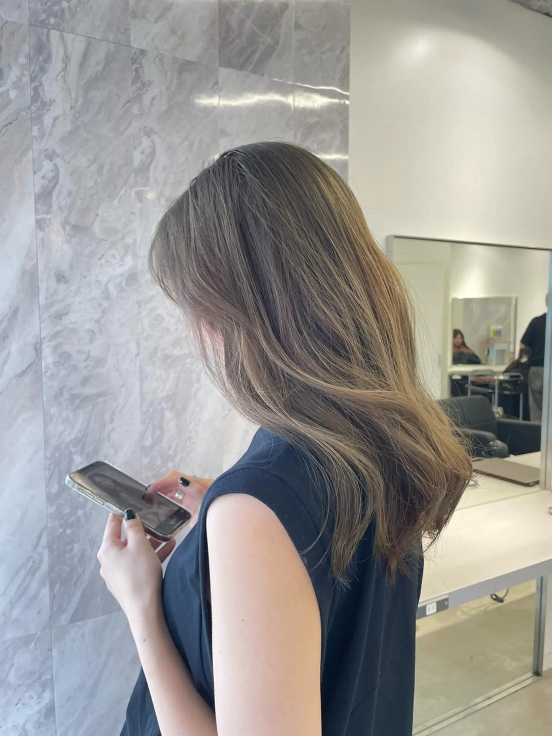 セミロング カット ヘアカラー トリートメント ヘアセット 🎗 💖井上 竜 ブリーチ指名No.1のヘアスタイル