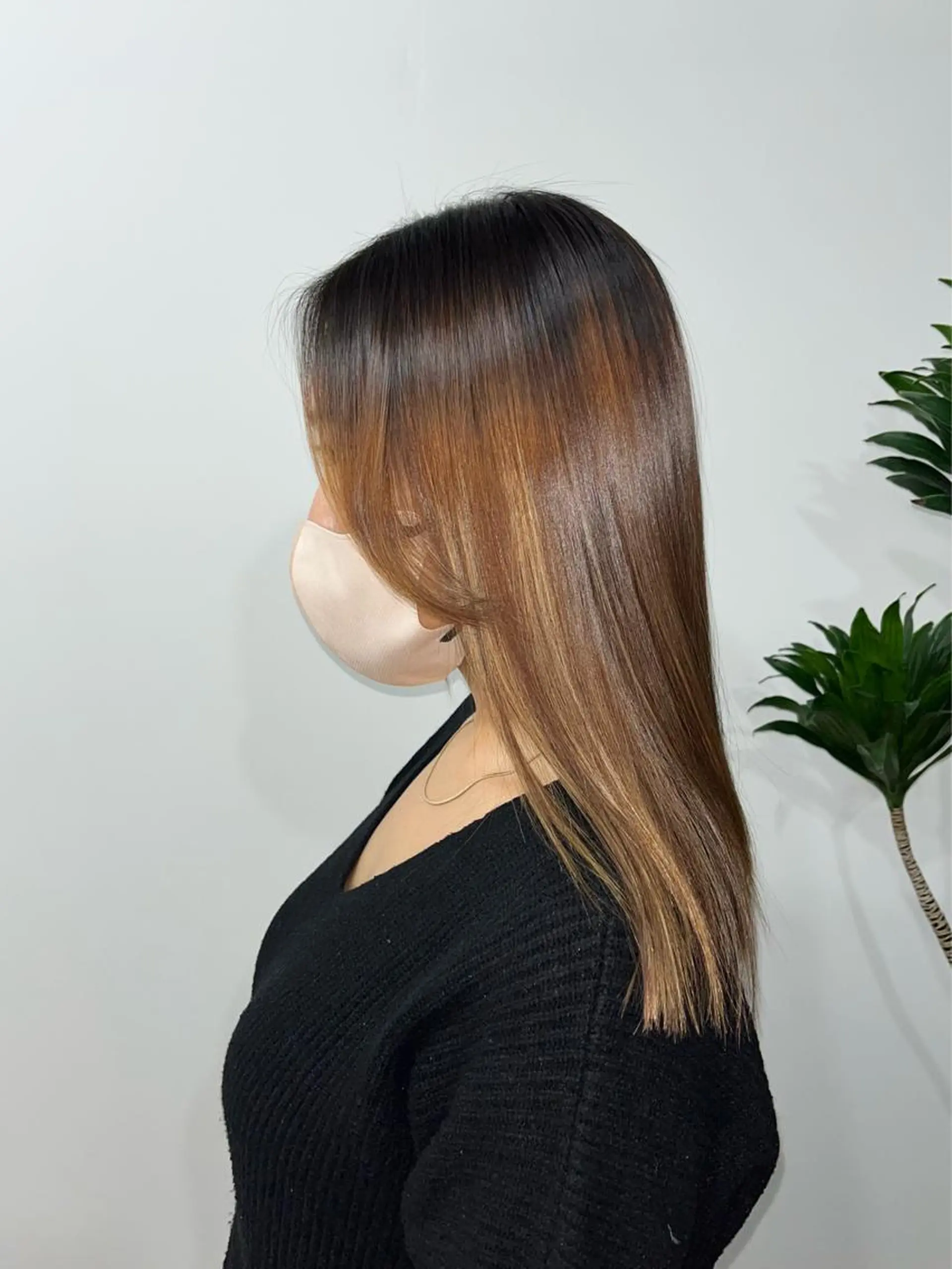 セミロング カラー パーマ ヘアアレンジ メンズ キッズ ネイル マツエク・マツパ HIROKO / 透明感暖色カラー🎀のヘアスタイル