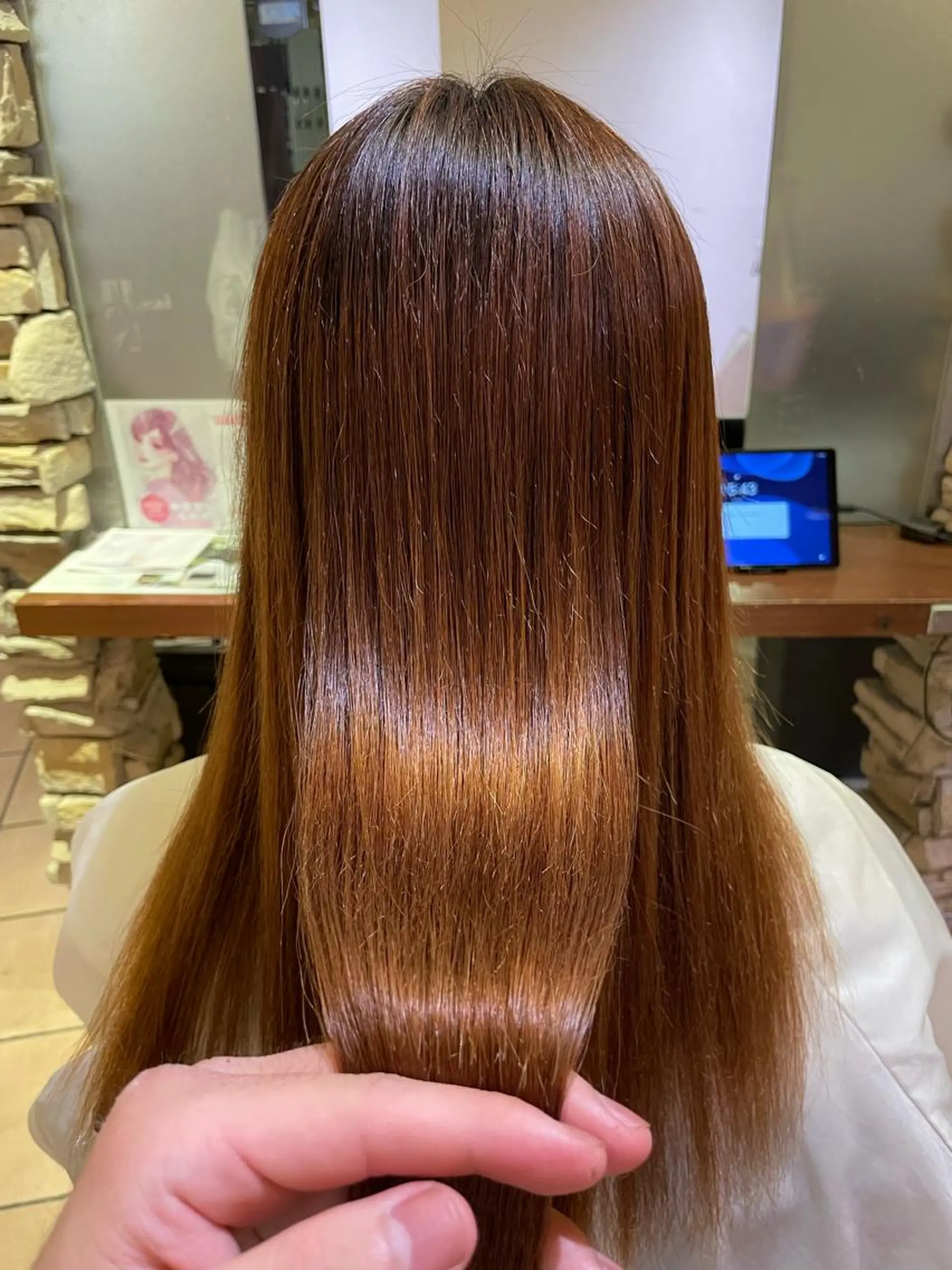 ロング 縮毛矯正 宮里 雄大のヘアスタイル