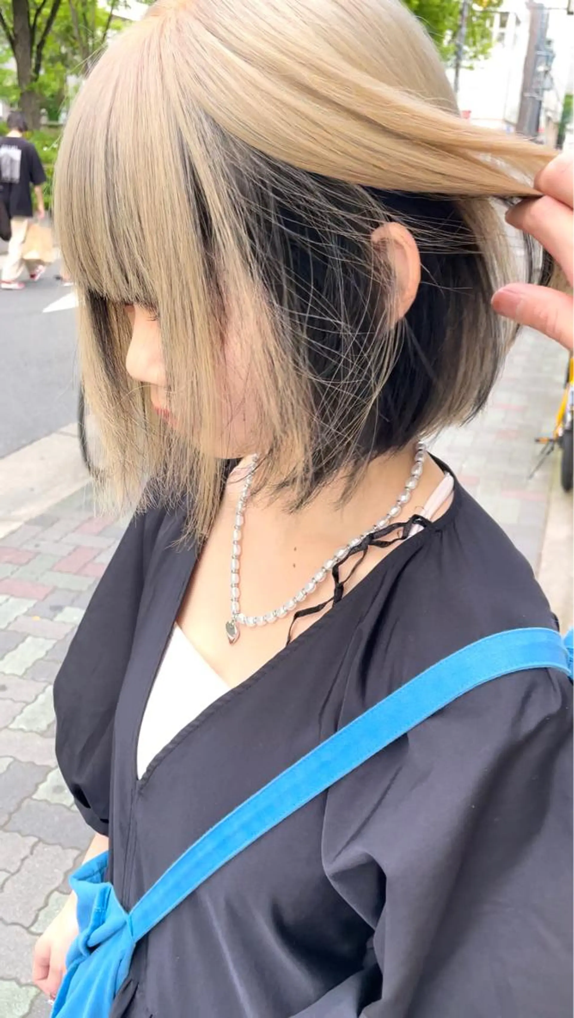 ショート カラー ブリーチ ブロンド ケアブリーチ デザインカラー ハイライトカラー ヘアカラー トリートメント 羽田翔大/ブリーチ/ ボブカット/店長のヘアスタイル