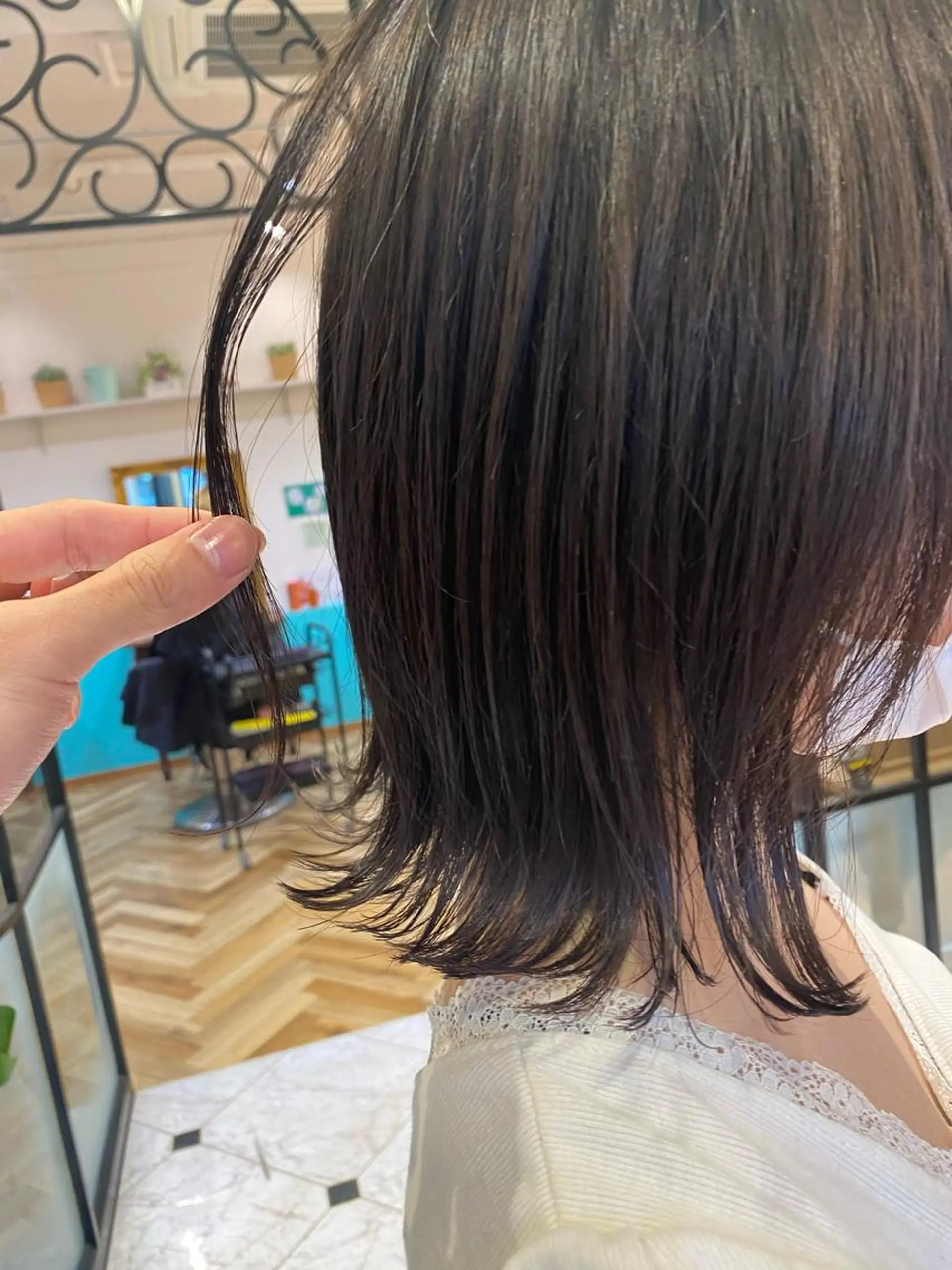 ショート カット ヘアカラー トリートメント ボブ韓国風レイヤー 髪質改善/畠中ケントのヘアスタイル