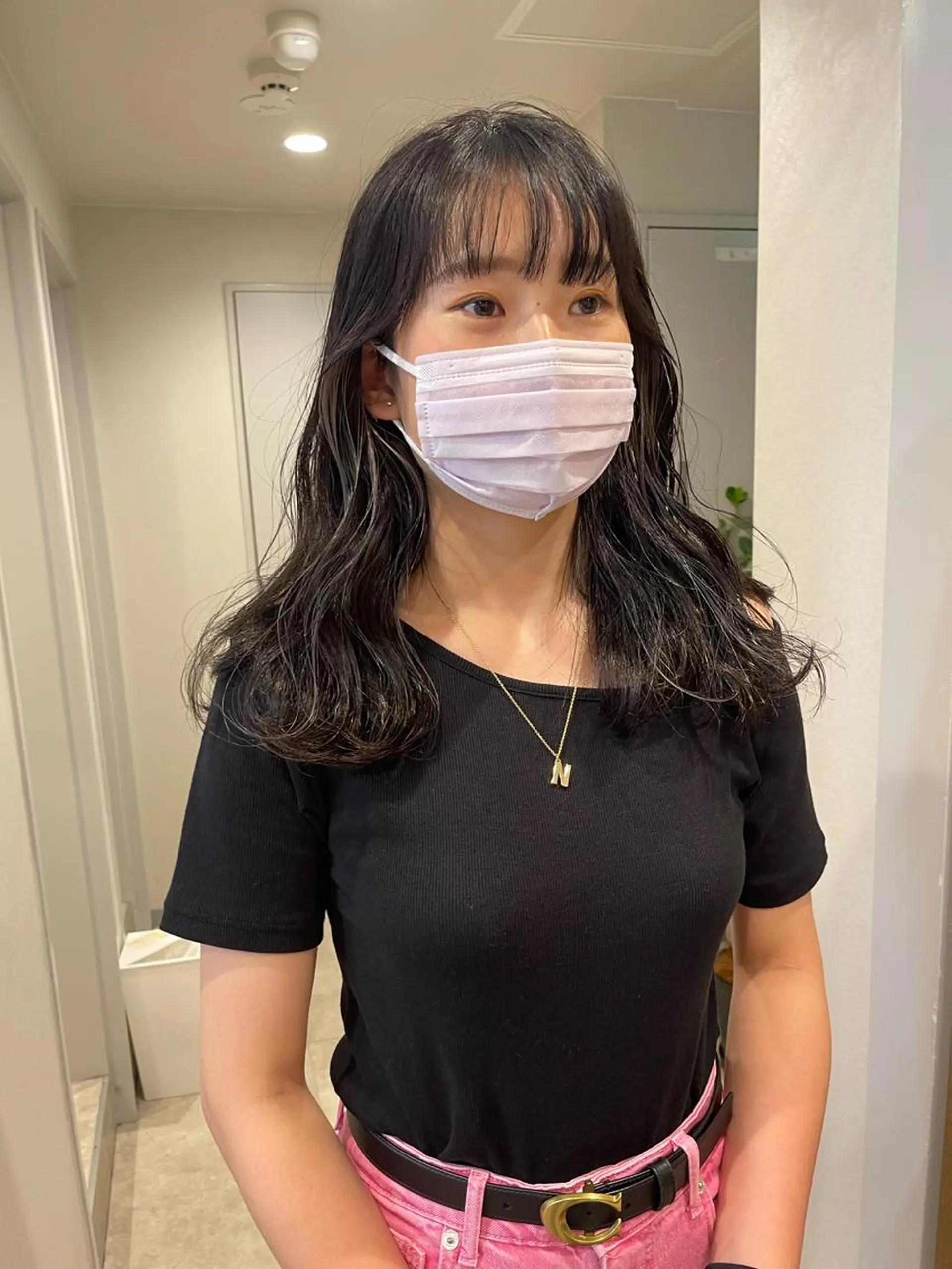 ミディアム 美容室sand 横浜のヘアスタイル