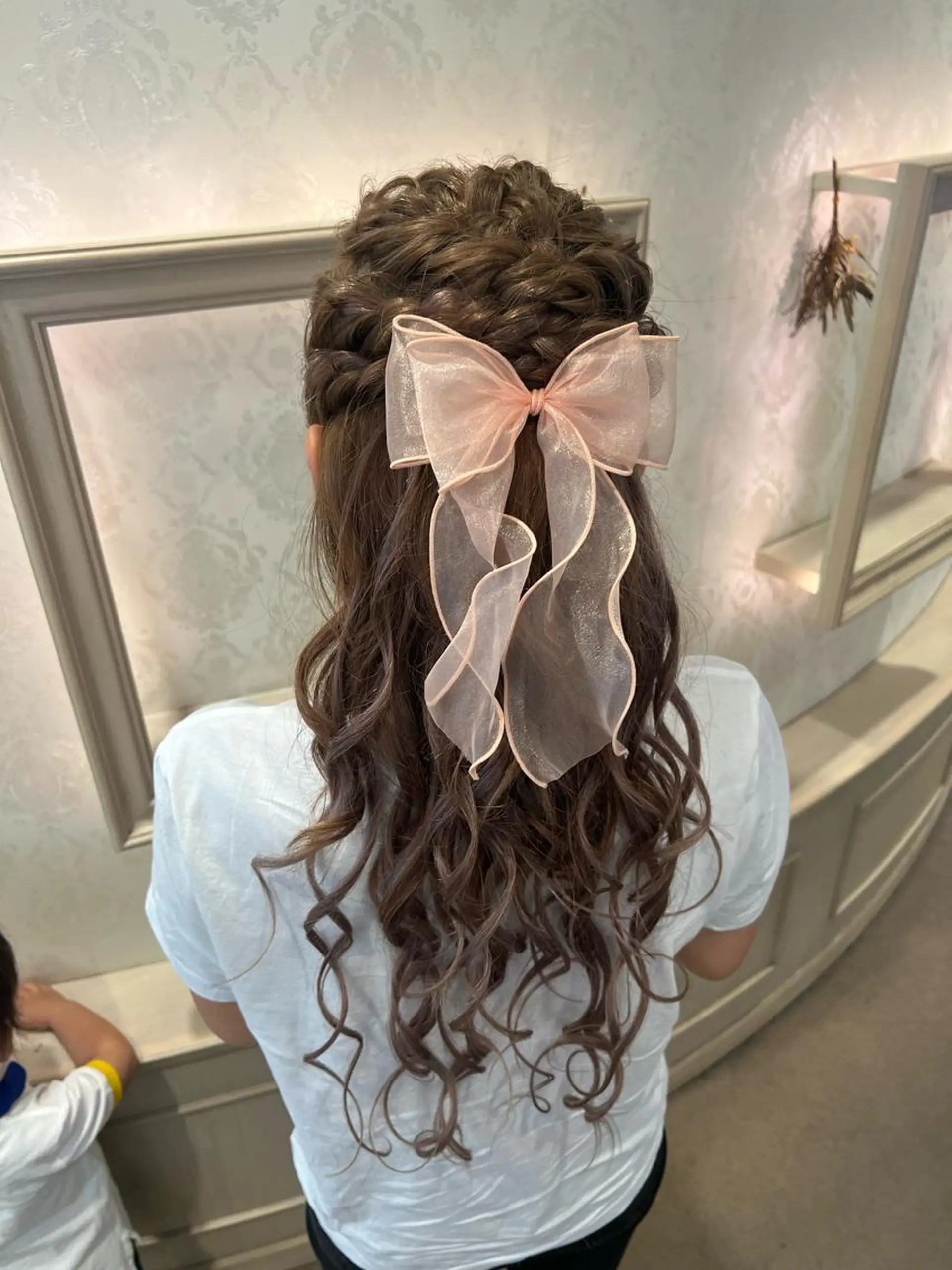 ヘアアレンジ ハーフアップ ヘアセット SALOWIN川崎WEST店所属・🌷川崎/アレンジ/ 暖色ボブ/コトネ🌷のヘアスタイル