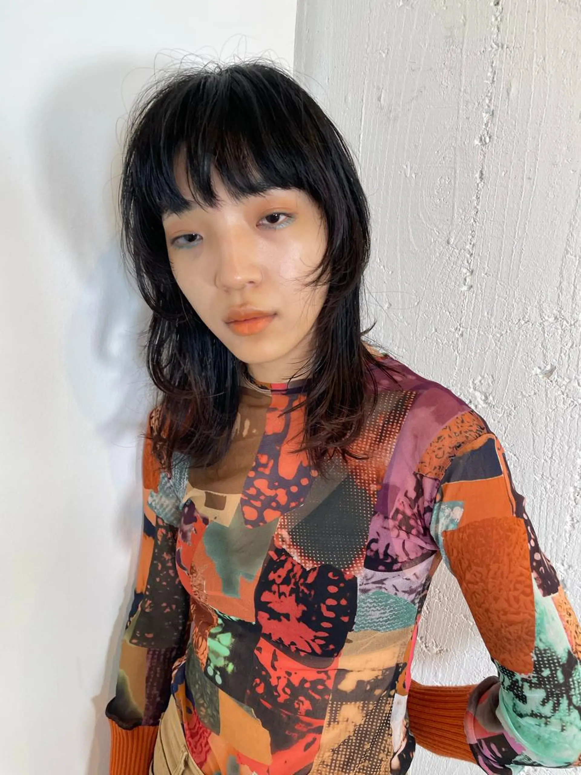 ミディアム カラー パーマ ヘアアレンジ メンズ キッズ ネイル マツエク・マツパ アイブロウ メンズウルフカット レイヤーカット ウルフカット tatsumi/ボブ ウルフ/レイヤーのヘアスタイル