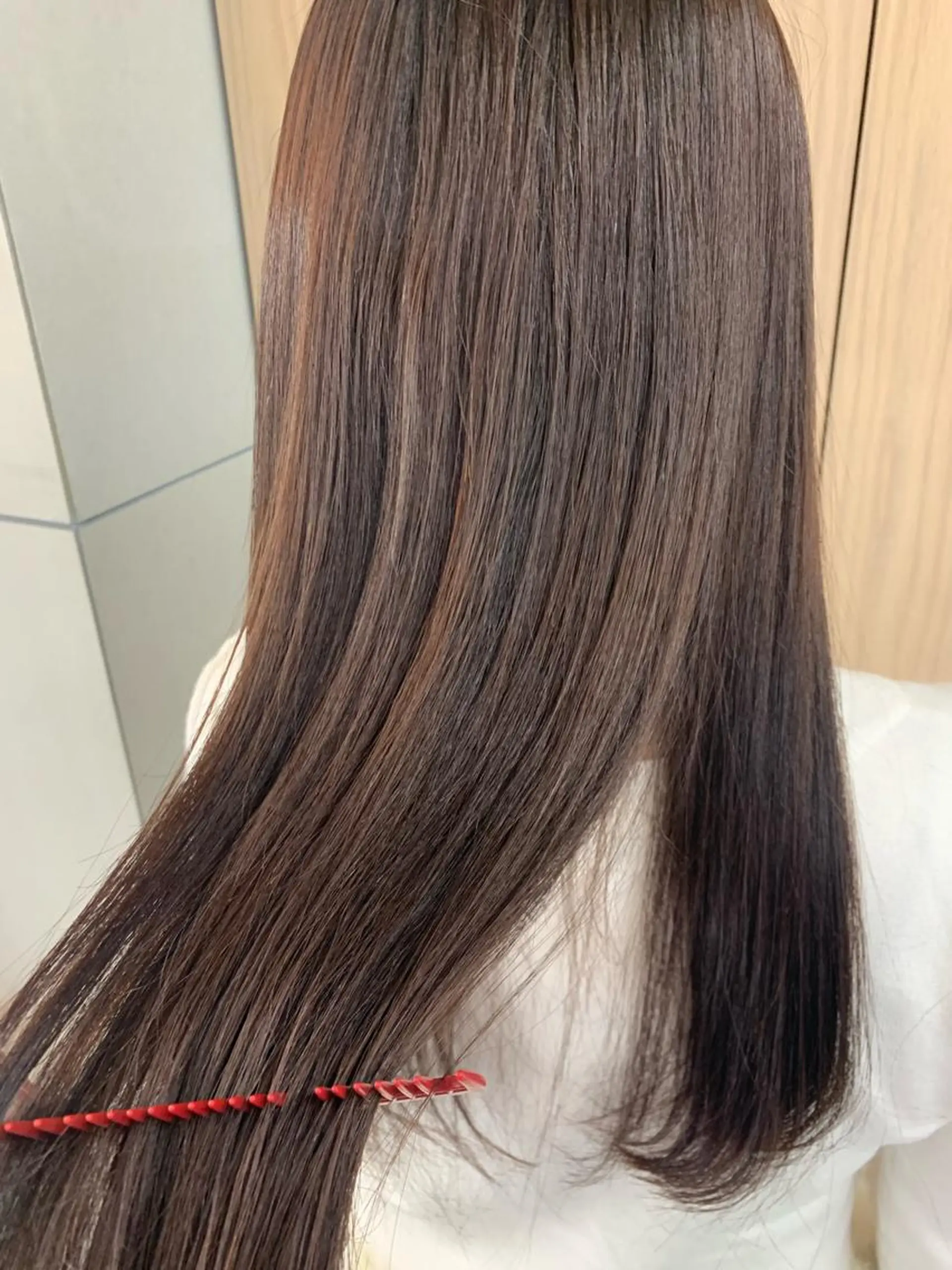 ロング カラー アッシュ 卒業式のヘアスタイル Silk-lei【銀座店】所属・銀座/美髪縮毛矯正 /髪質改善/山本翔華のヘアスタイル