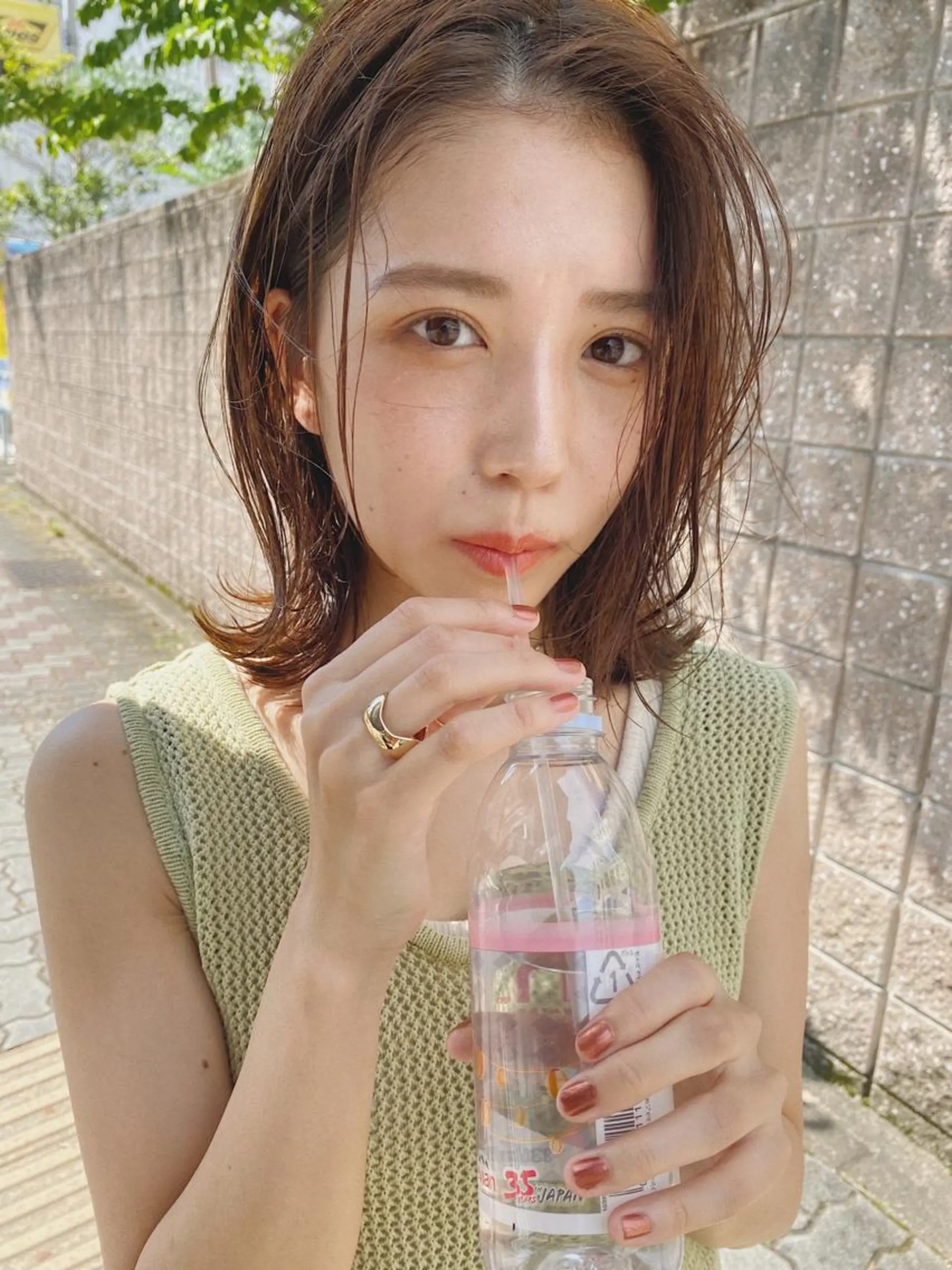ミディアム カット ヘアカラー momoka /ショート/ボブのヘアスタイル