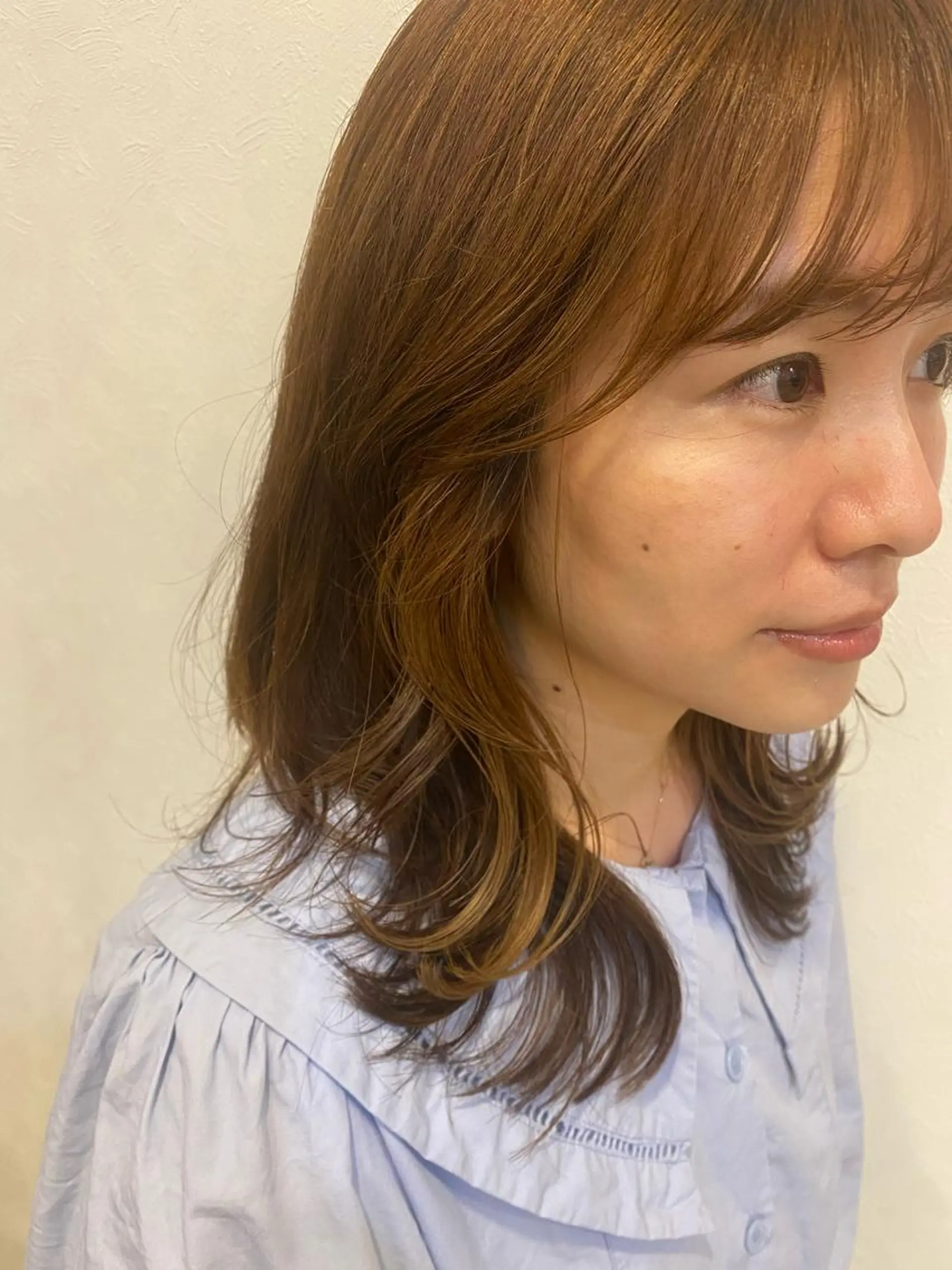 セミロング ヨシンモリ レイヤーカット 🌷奥村 美由紀🌷のヘアスタイル