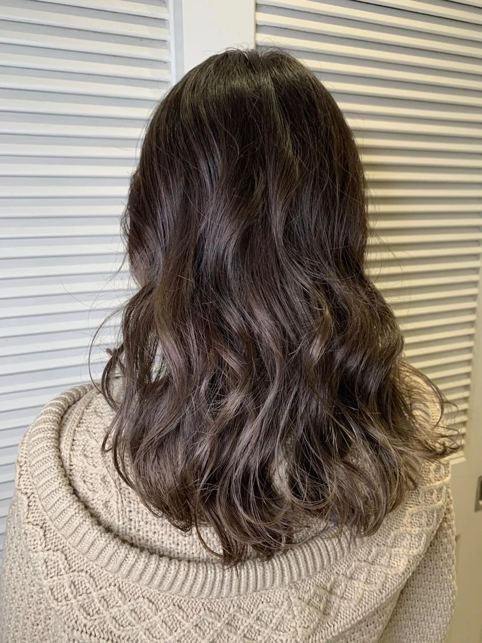 セミロング アッシュ ヘアカラー トリートメント 渋谷ハイトーン/ デザインカラー阿部のヘアスタイル