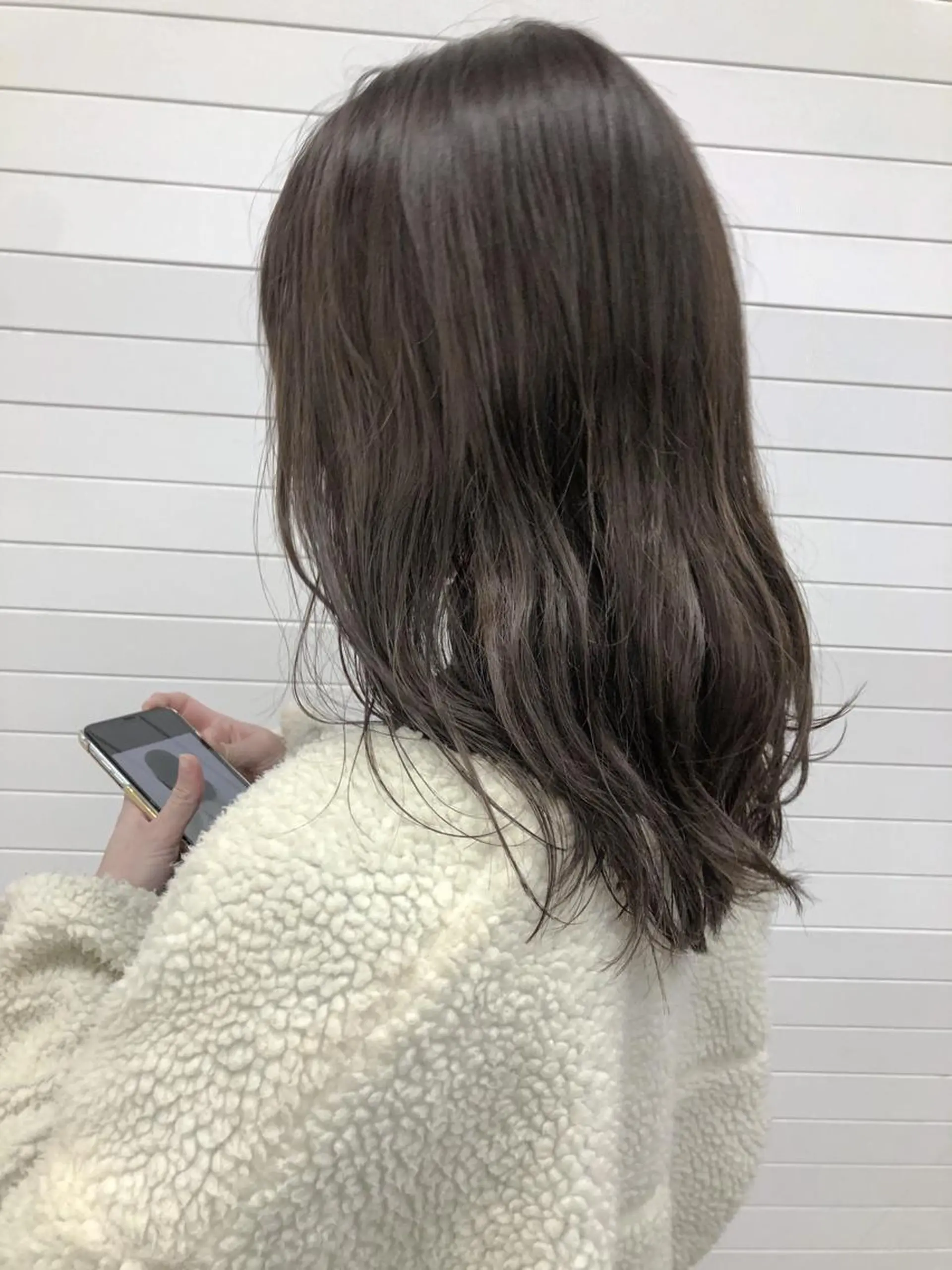 ミディアム カット ヘアカラー トリートメント シンタニ ナオトのヘアスタイル