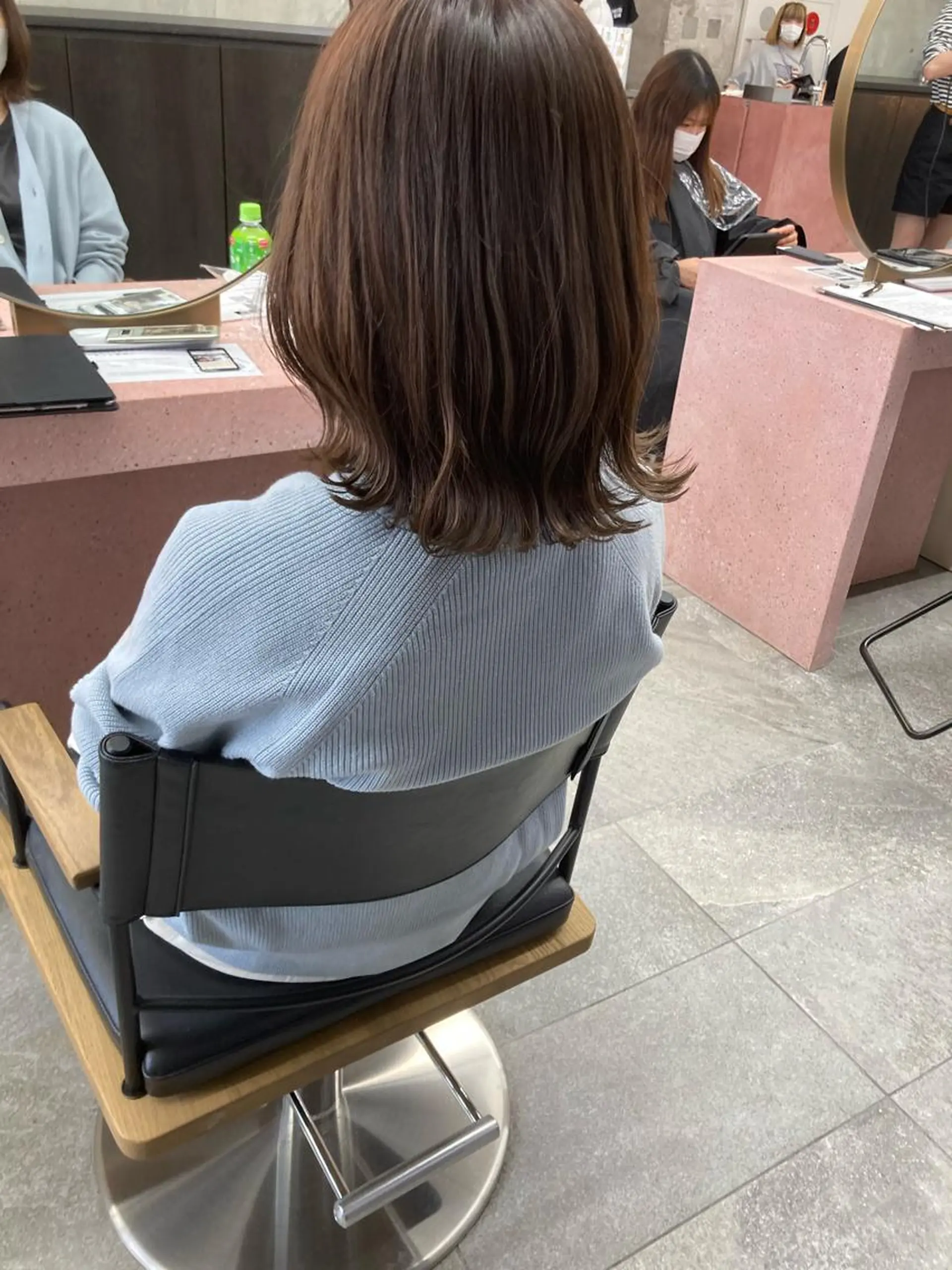 ミディアム カラー ハイライトカラー ハイライト ヘアカラー 小木曽智美 /ボブ/ショートのヘアスタイル