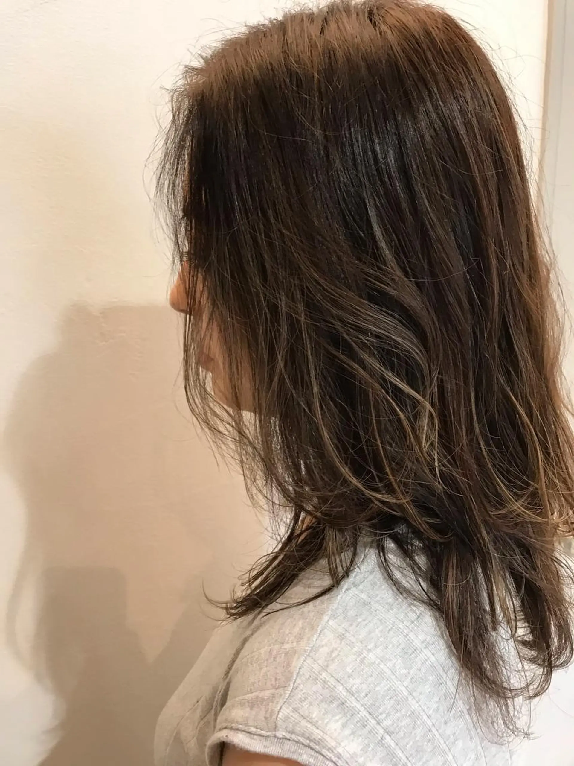 セミロング 河田 海陽のヘアスタイル
