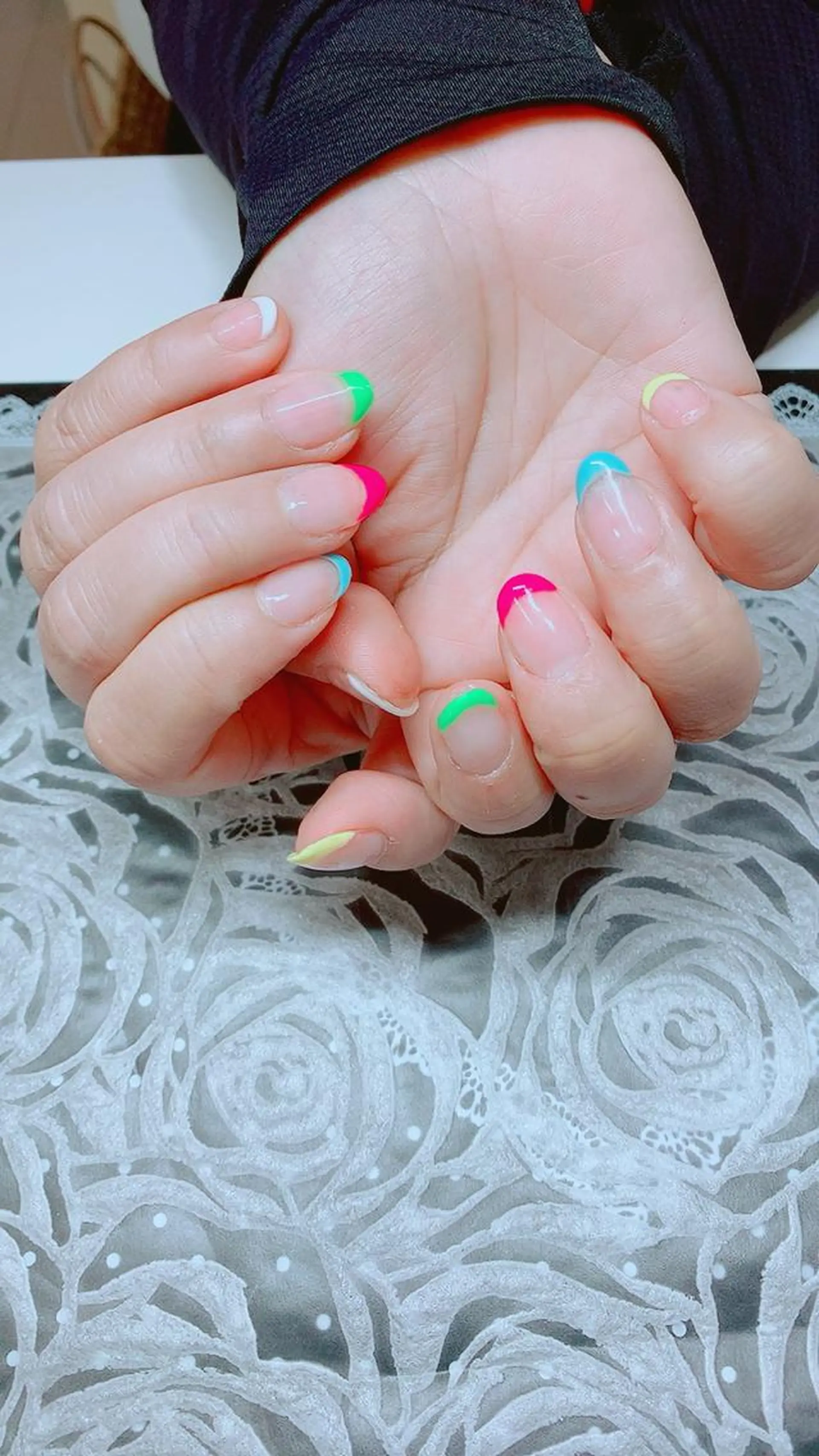 ネイル フレンチネイル nail salon kuu_caのネイルデザイン