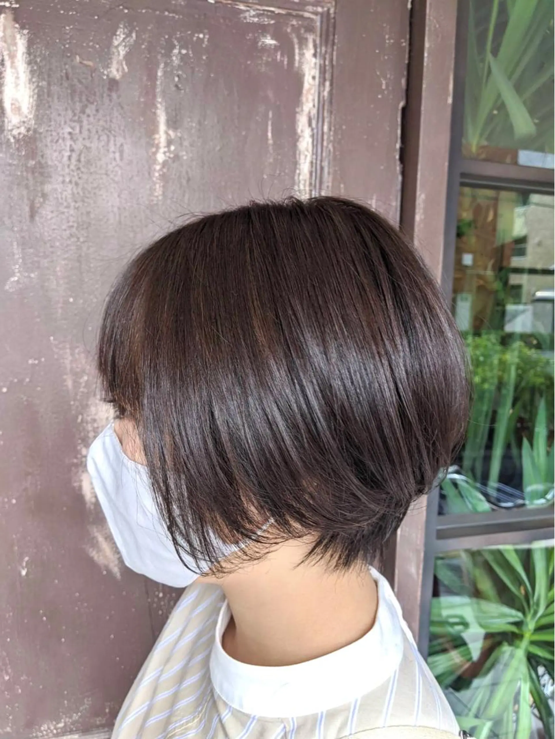 ショート カラー ベージュカラー モカベージュ 似合わせカット 川越 輝梨奈のヘアスタイル