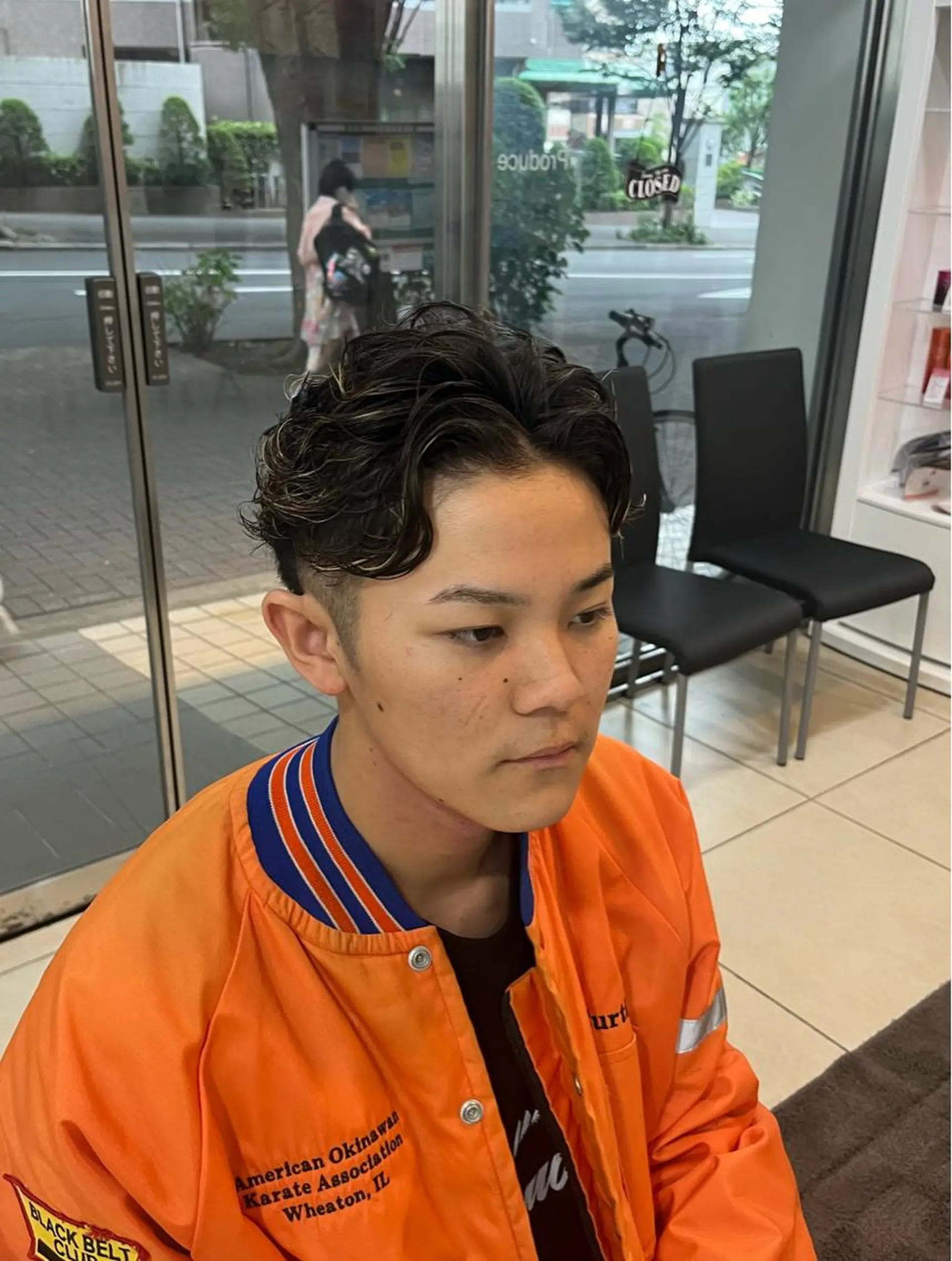 ショート カラー パーマ ハイライトカラー ハイライト カルマ・ニュアンス パーマ　須田龍世のヘアスタイル