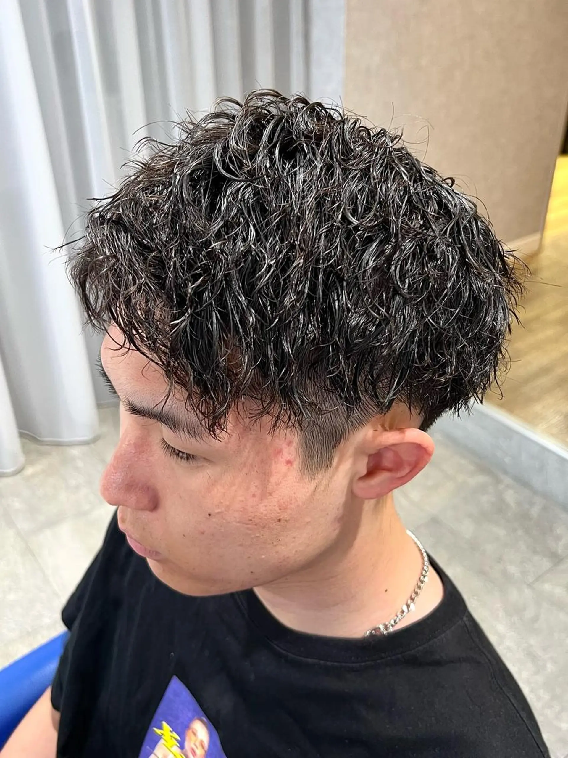 ショート パーマ メンズ men’s salon NOA solte. 【メンズサロン ノアソルテ】所属・メンズパーマ職人 加藤 弘貴のヘアスタイル