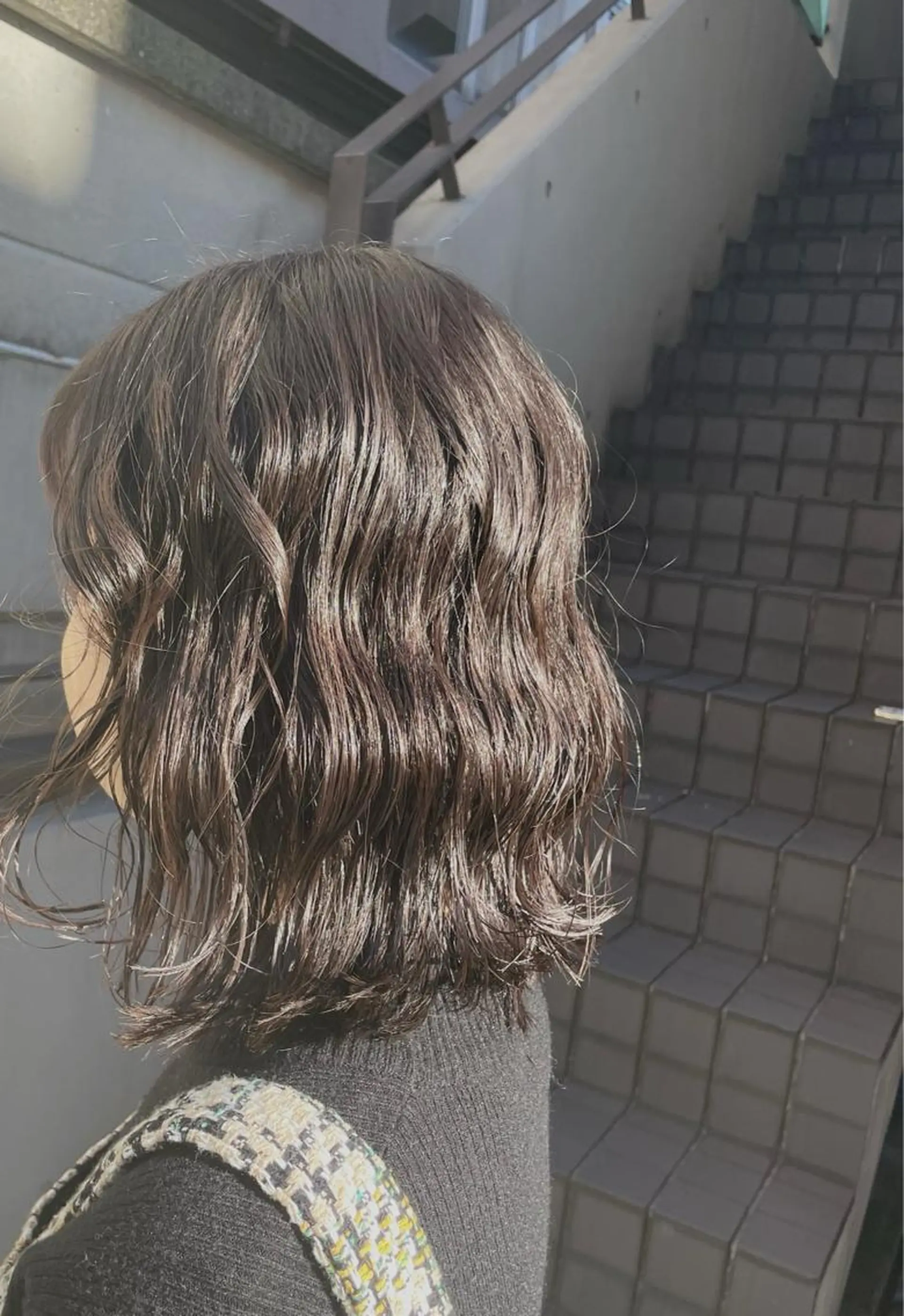 ミディアム カラー カット ヘアカラー 中村 海波のヘアスタイル