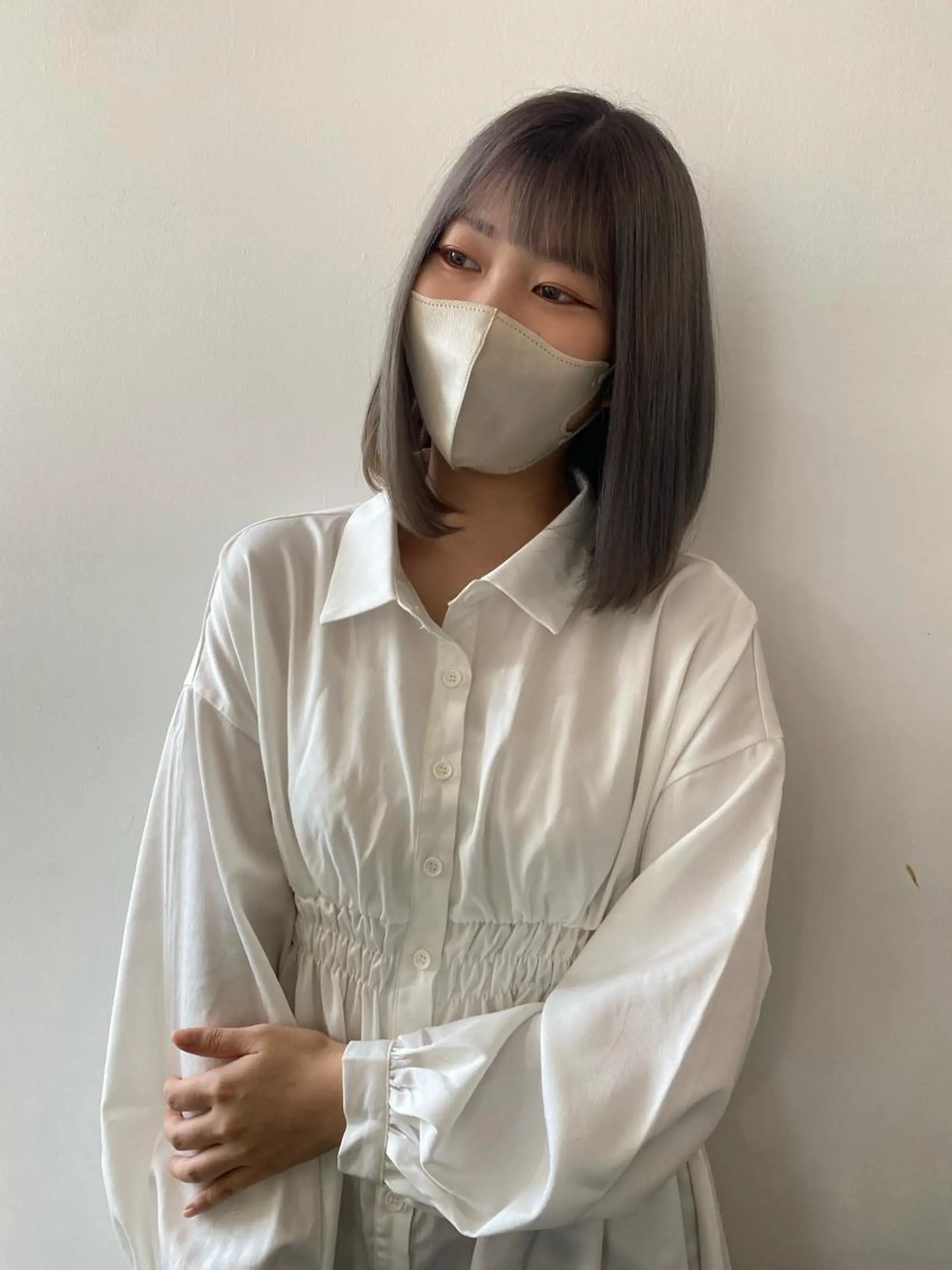 カラー グレージュ ヘアカラー ROSEL 沢津橋  楓のヘアスタイル