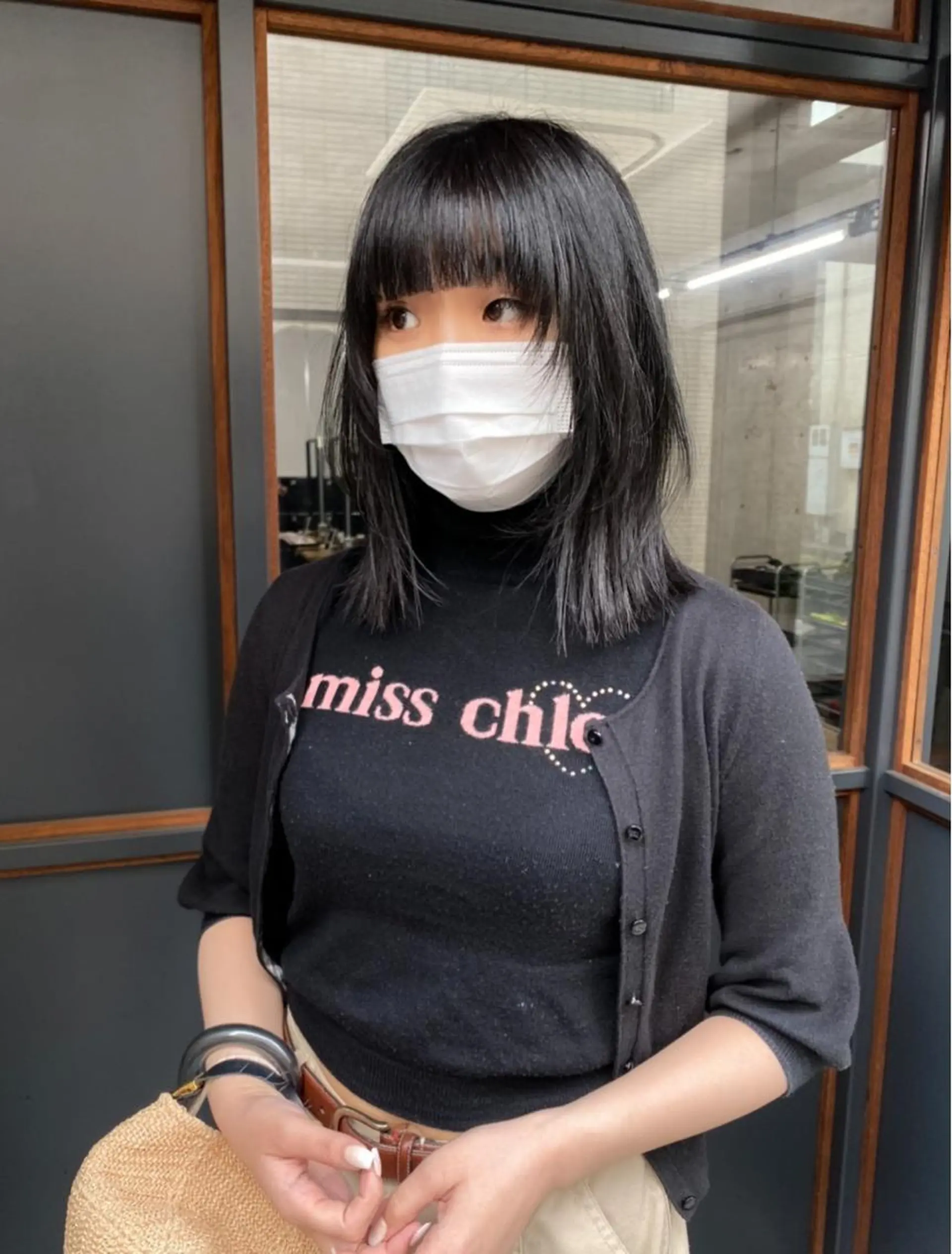 ミディアム 顔まわりレイヤー レイヤーカット SALOWIN下北No.R店所属・୨୧柔らかいカラー nozomi ୨୧のヘアスタイル