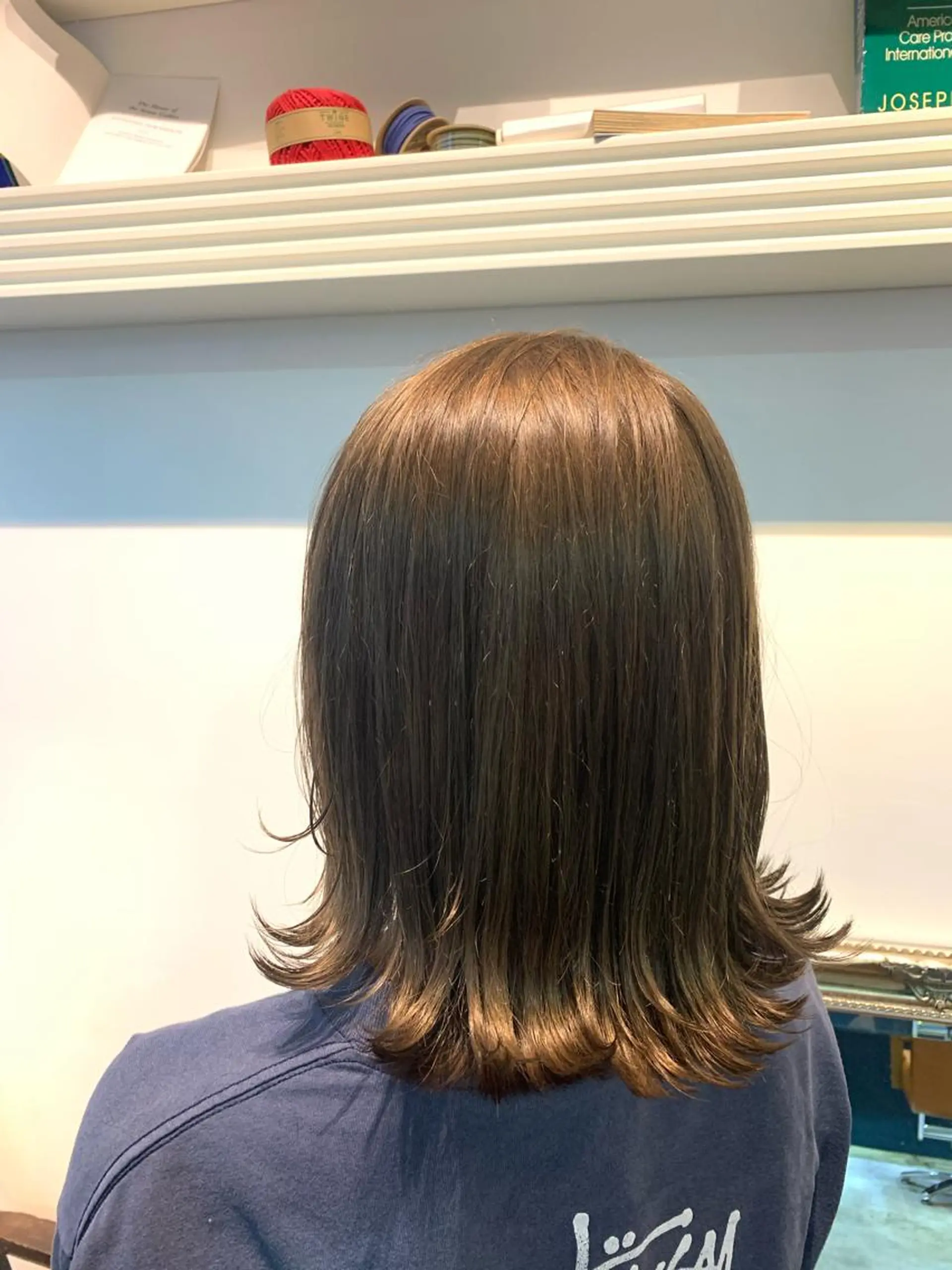 ミディアム カット ヘアカラー トリートメント ヘッドスパ ヘアセット 山口 竣也のヘアスタイル