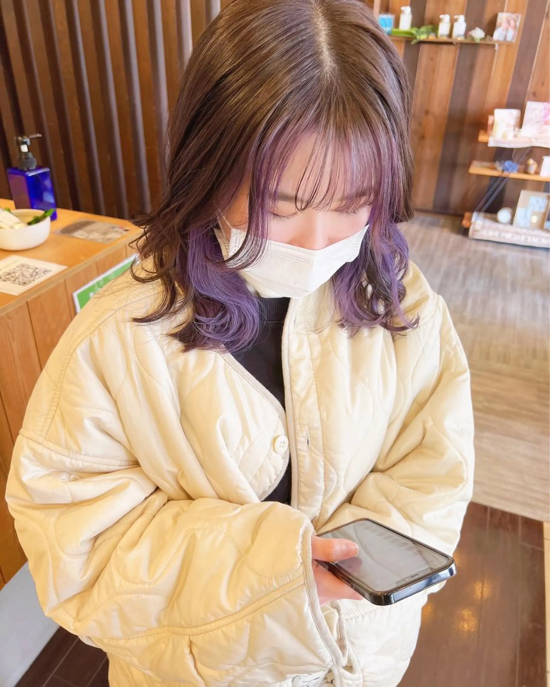 ミディアム ヘアカラー トリートメント 具志 正太のヘアスタイル