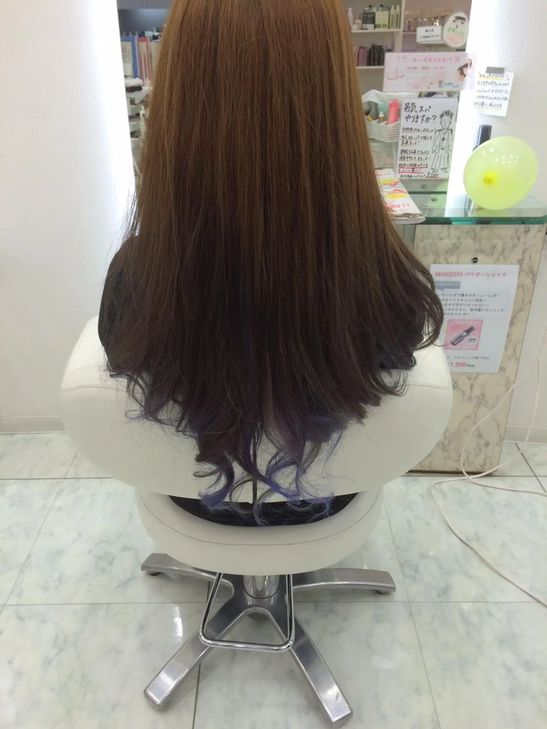 ロング カラー バイオレットカラー 佐藤 祥太のヘアスタイル